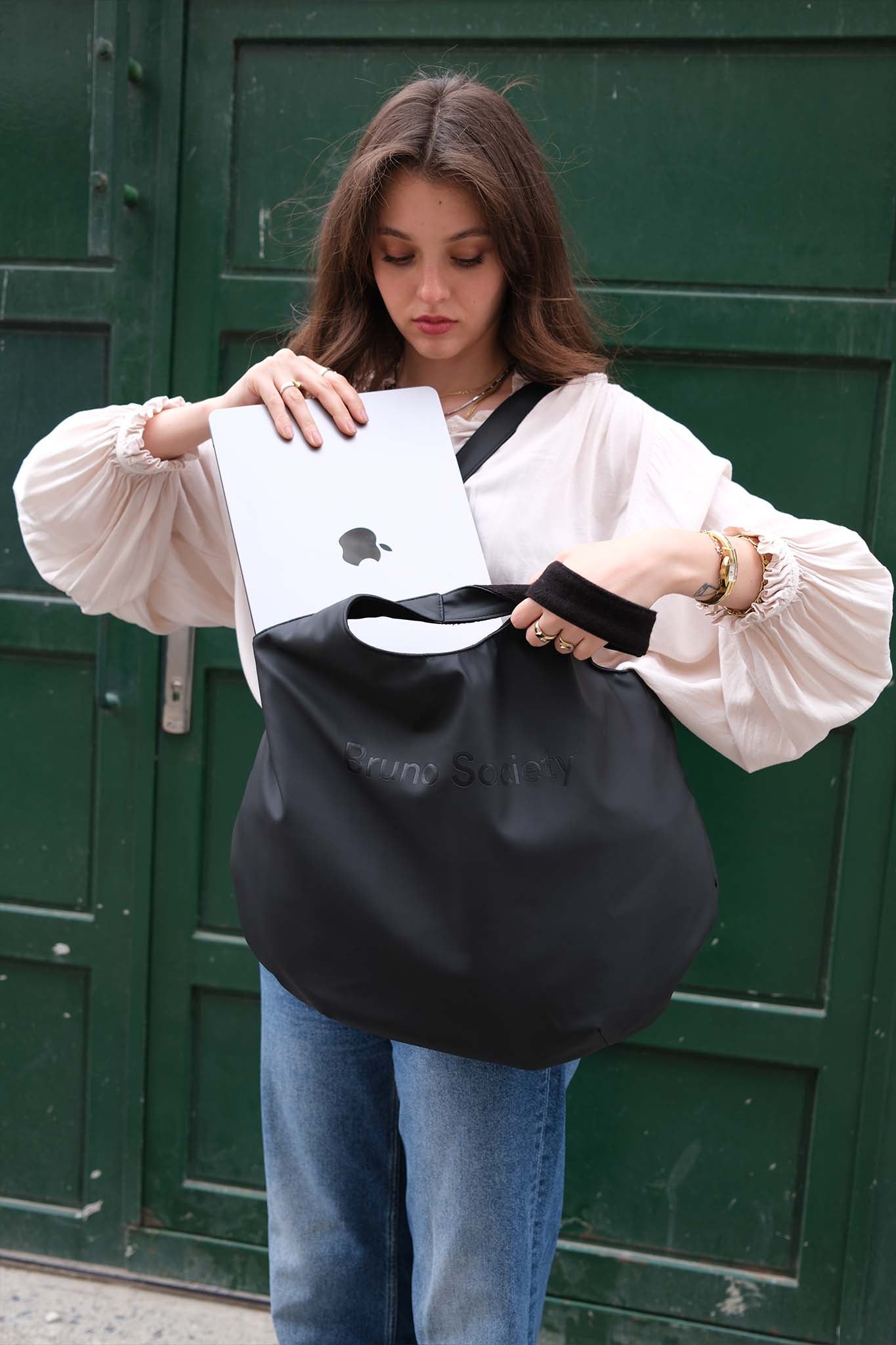 Midi Market Bag - Black