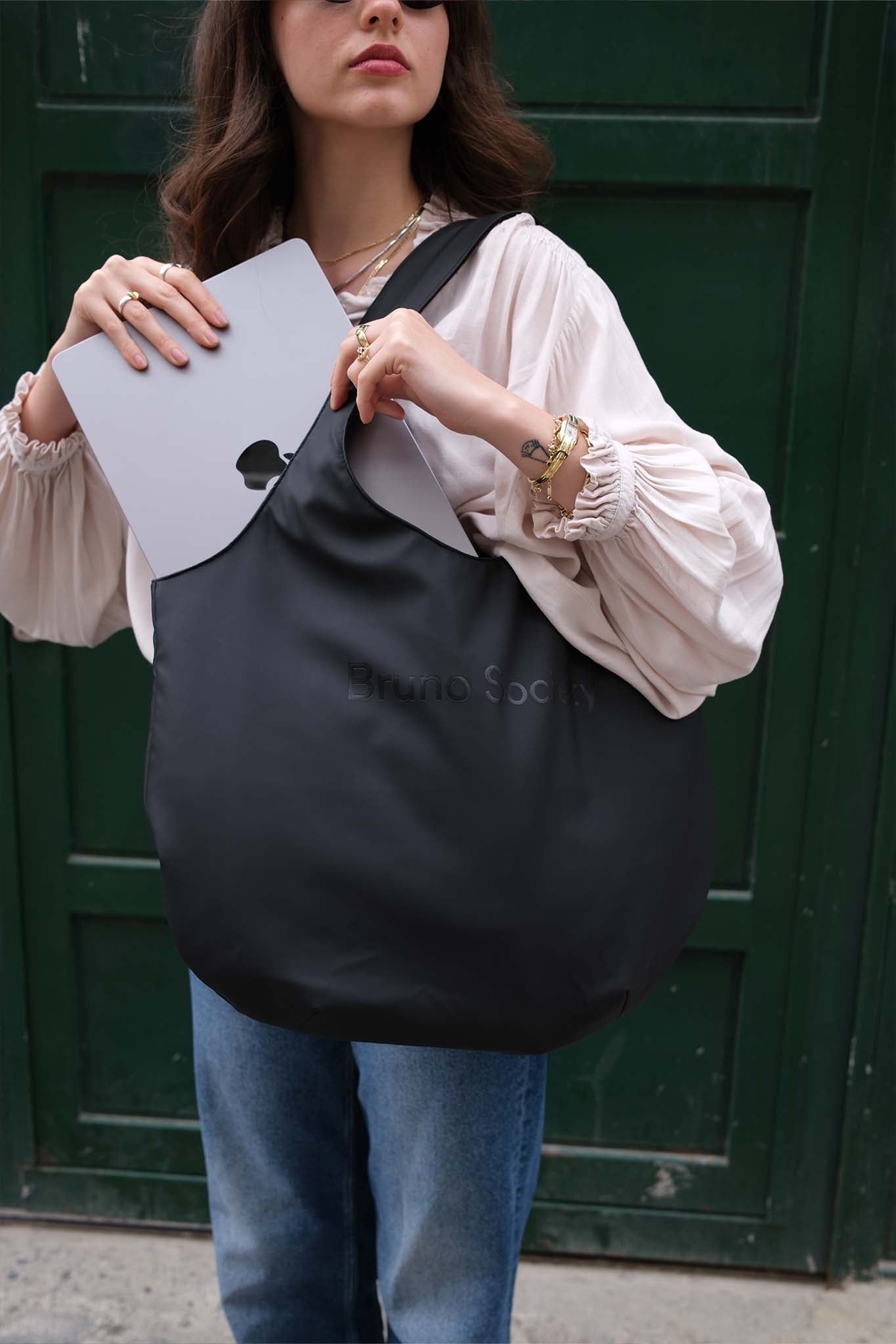 Midi Market Bag - Black