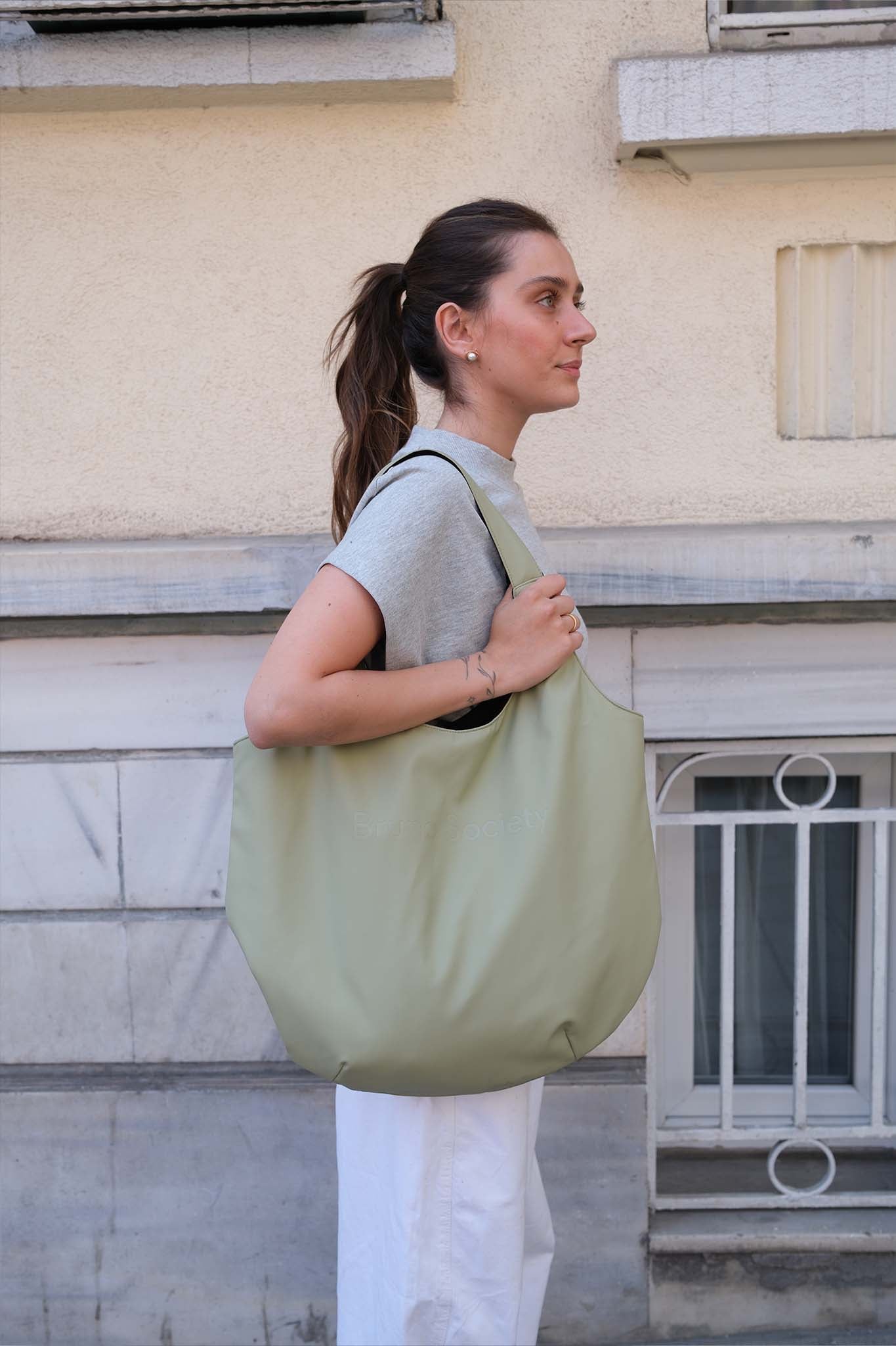 Midi Market Bag - Matcha Green
