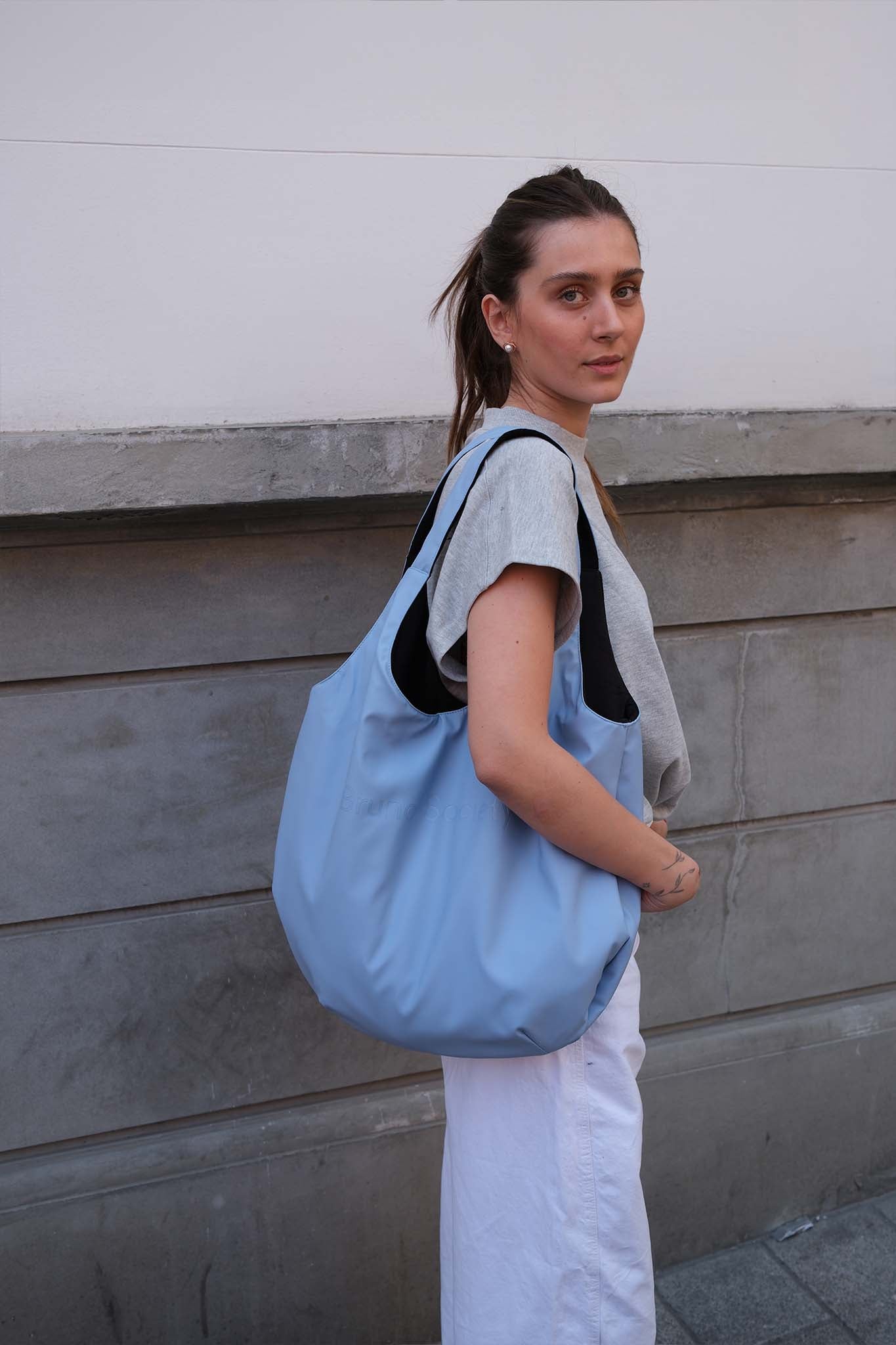 Midi Market Bag - Baby Blue