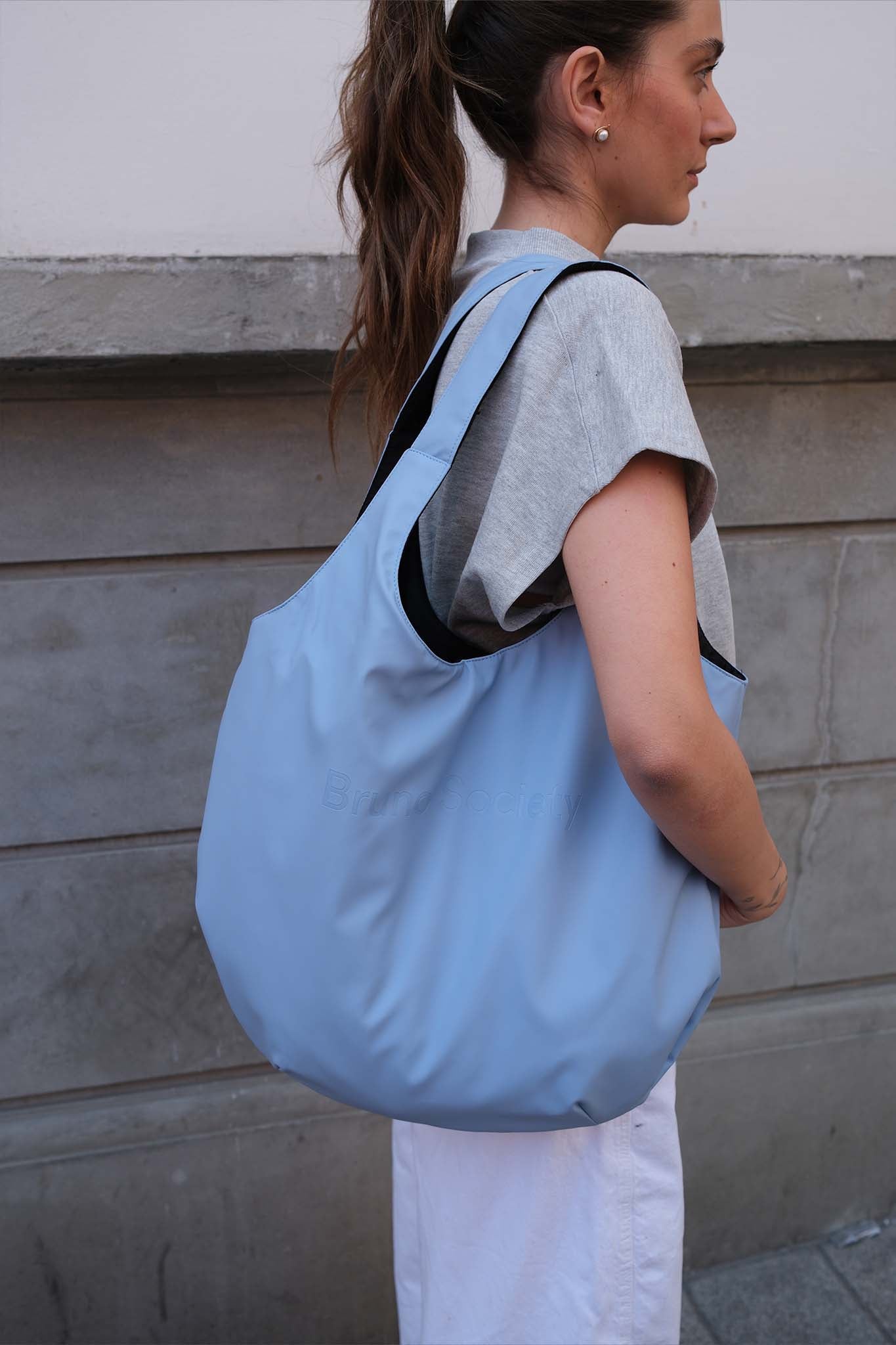 Midi Market Bag - Baby Blue
