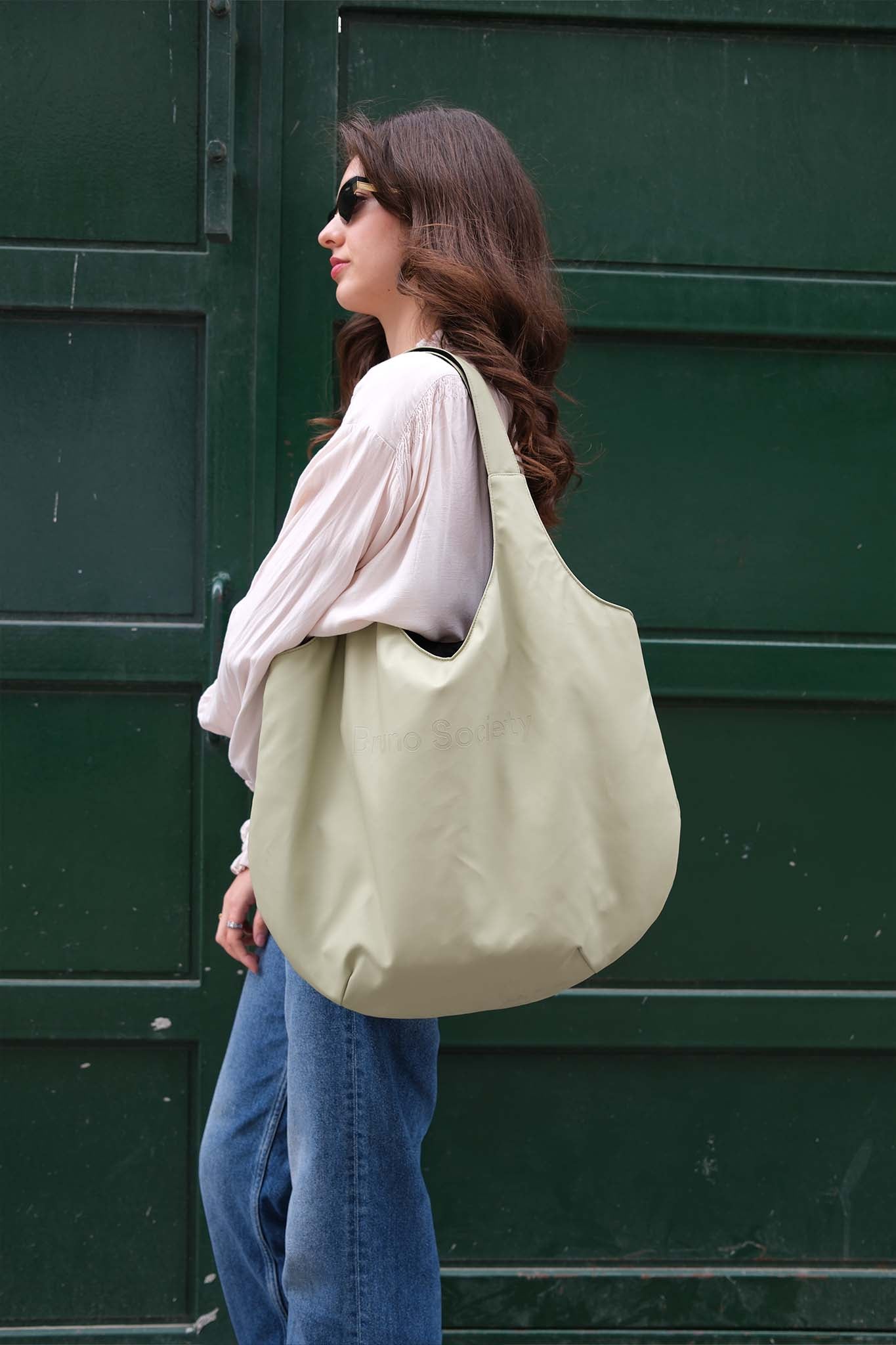 Oversize Market Bag - Matcha Green