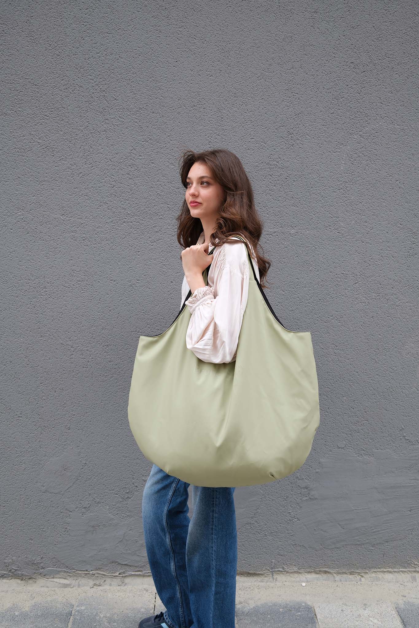 Oversize Market Bag - Matcha Green