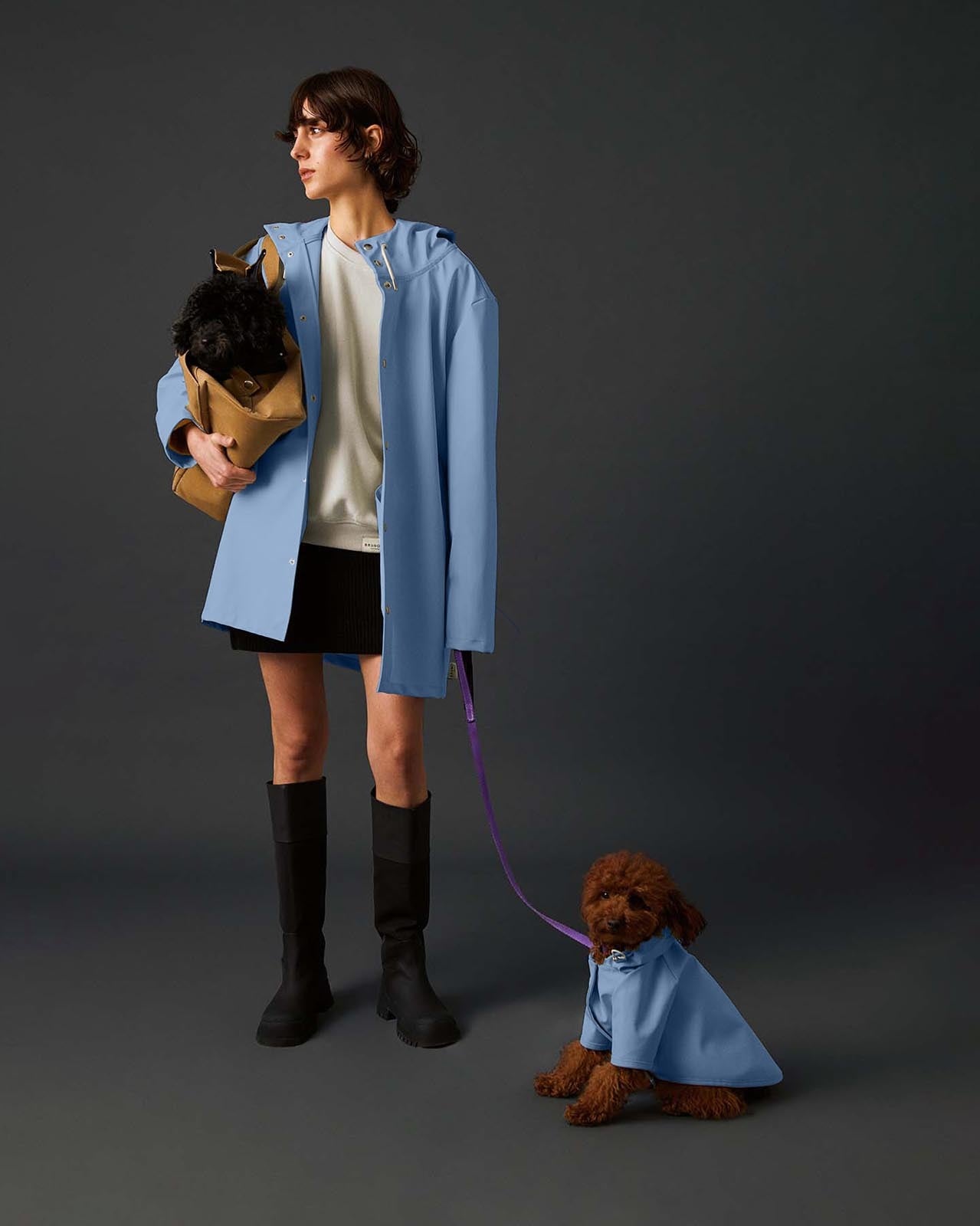 Matchy Raincoat - Light Blue