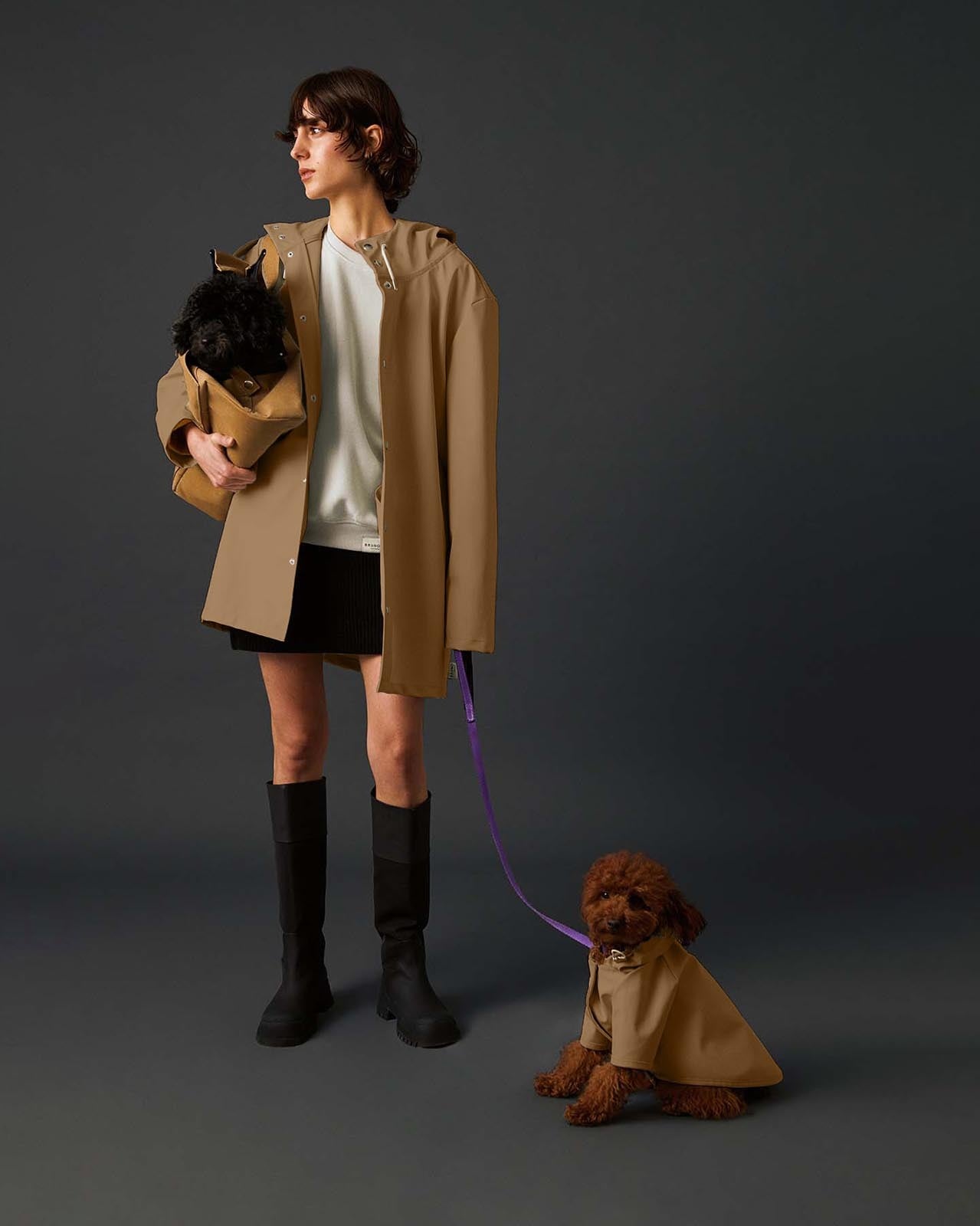 Matchy Raincoat - Cinnamon