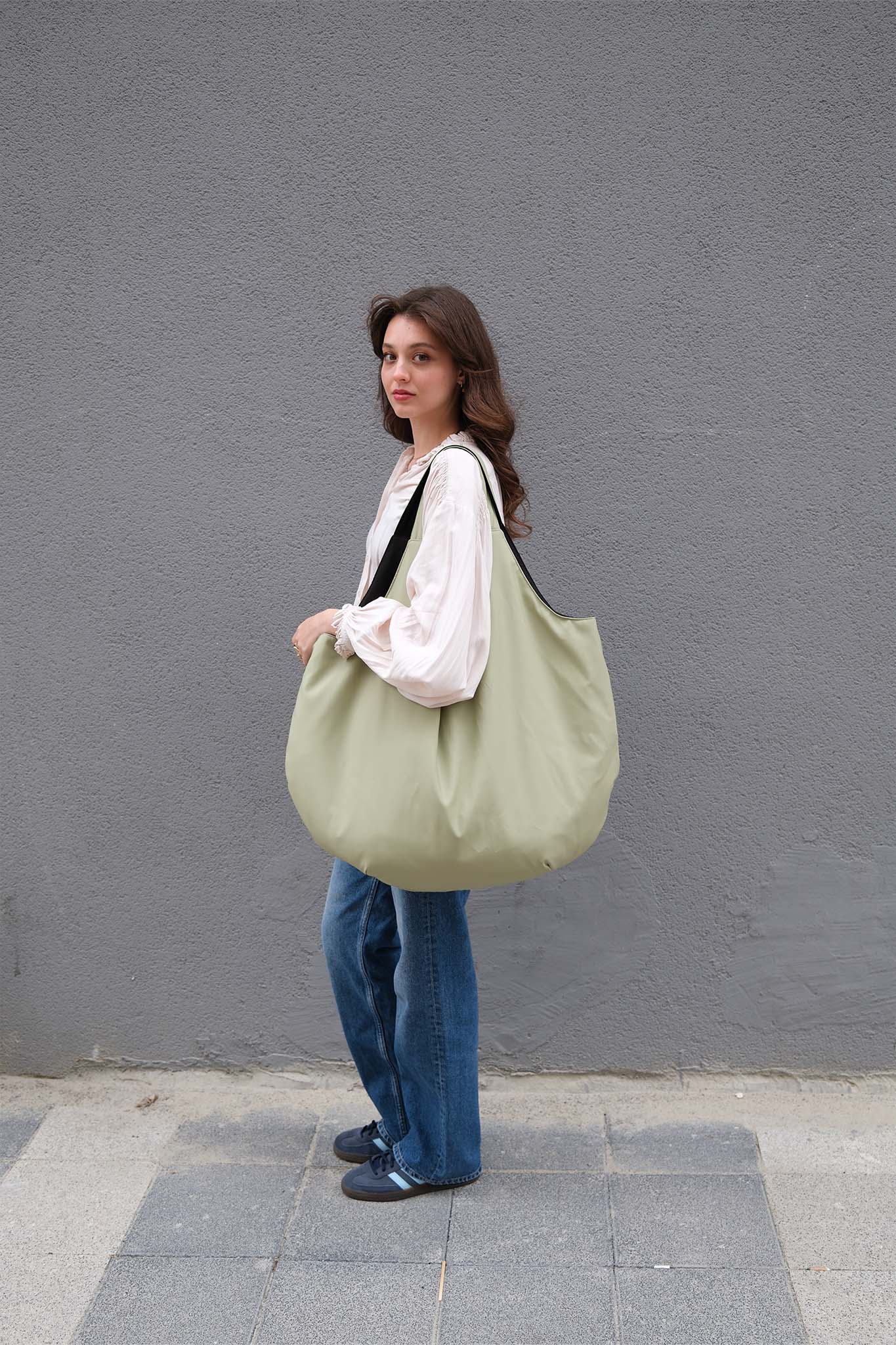 Oversize Market Bag - Matcha Green