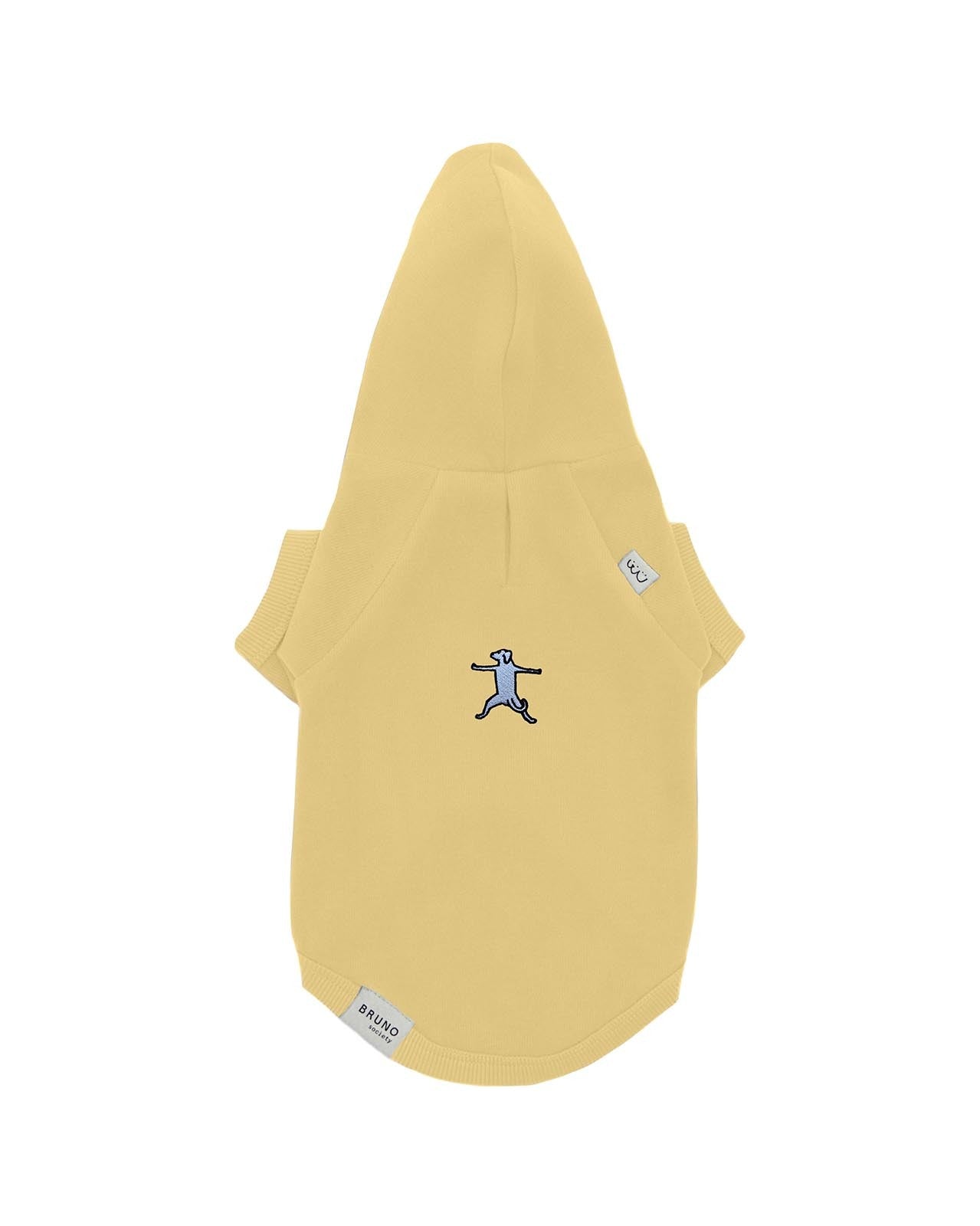 Dog Yoga Hoodie - Yellow
