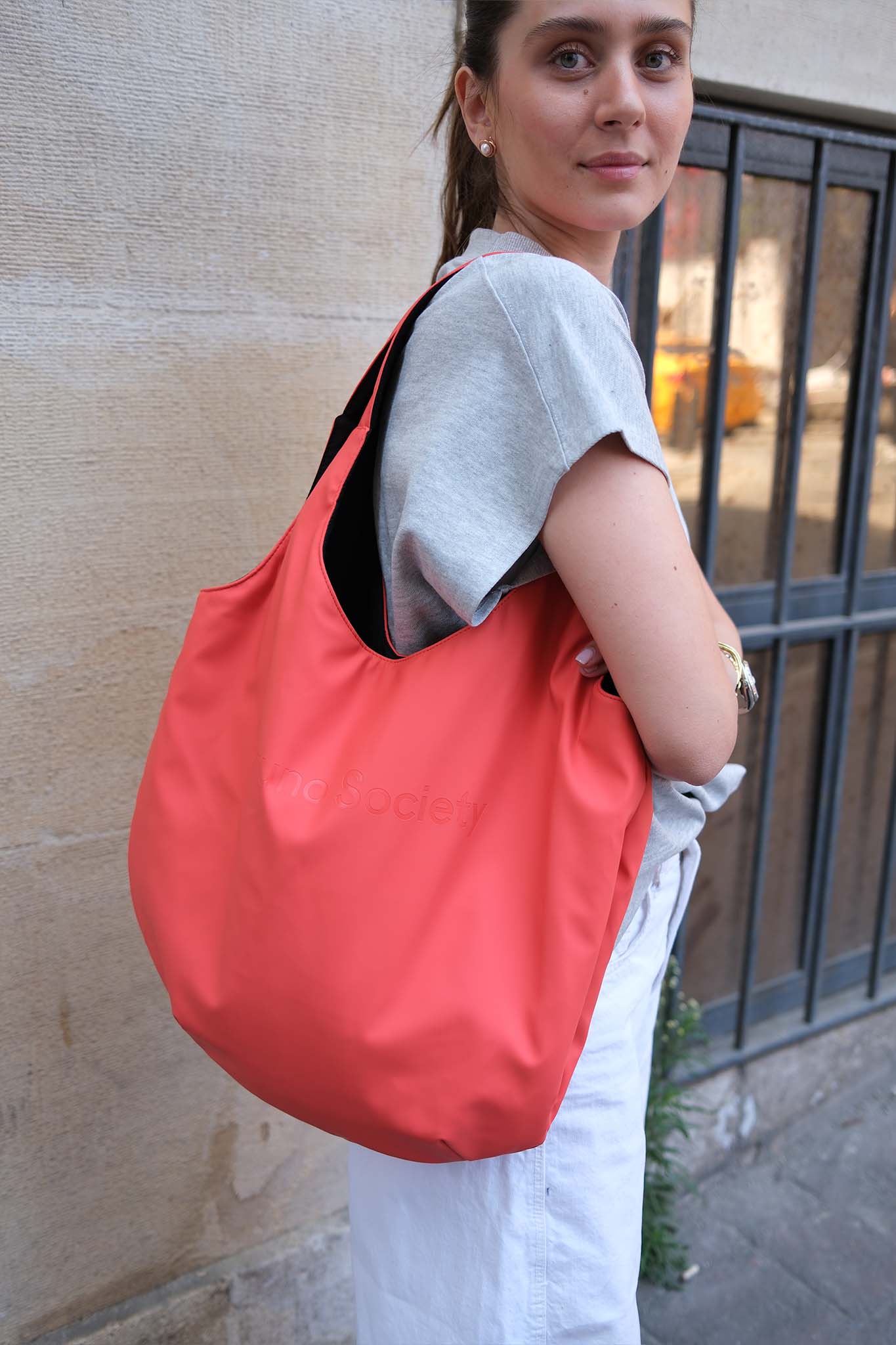 Midi Market Bag - Chili Red