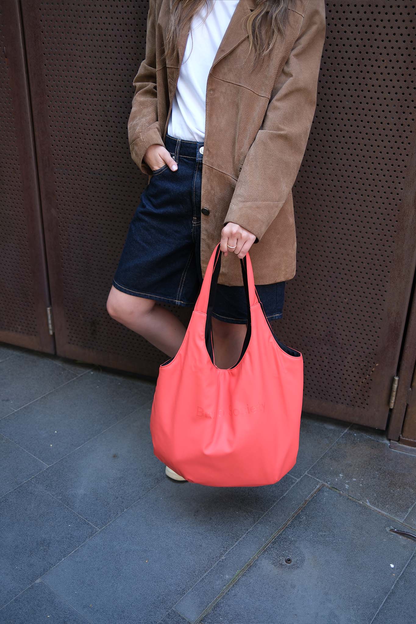 Midi Market Bag - Chili Red