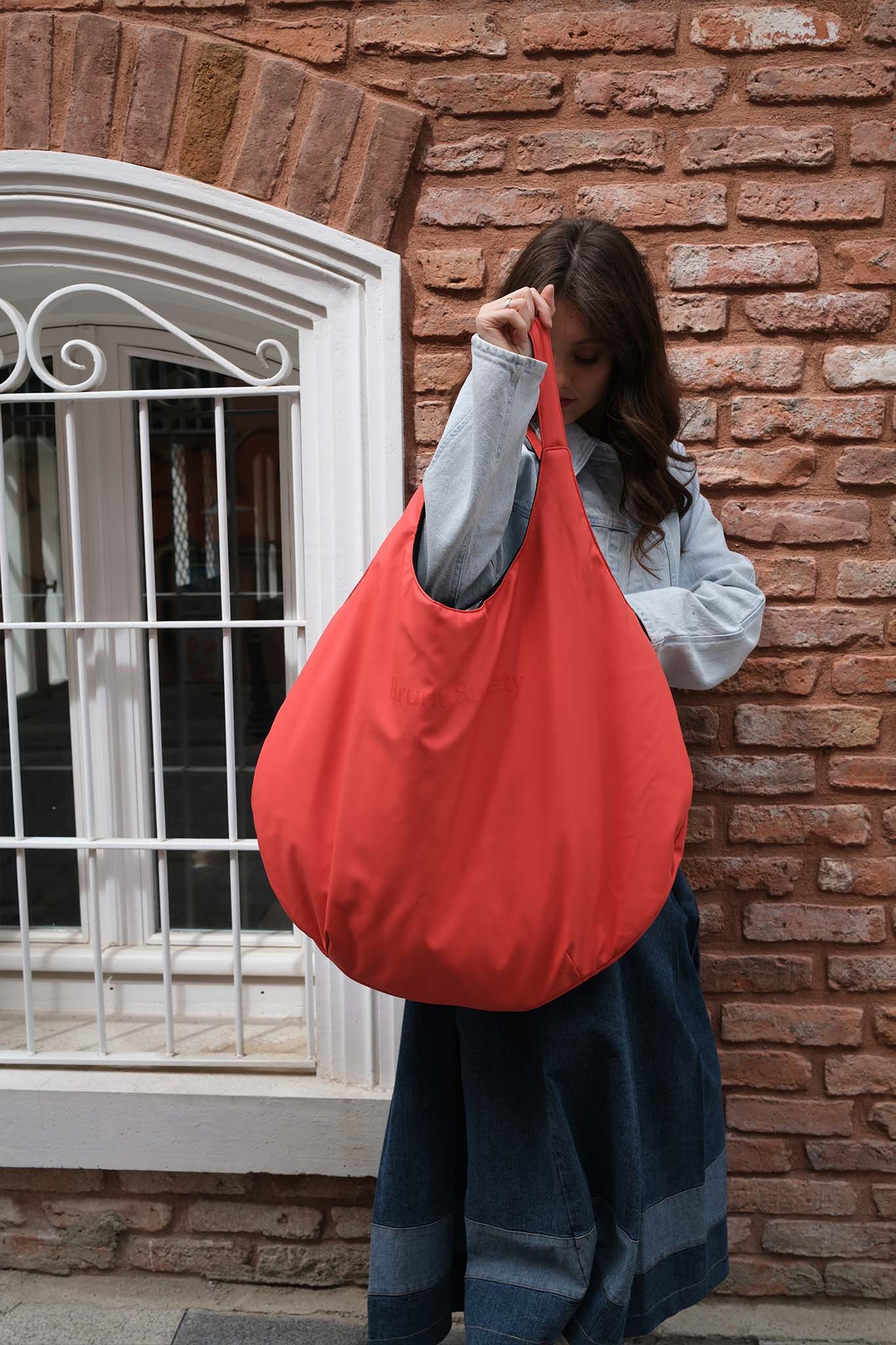 Oversize Market Bag - Chili Red