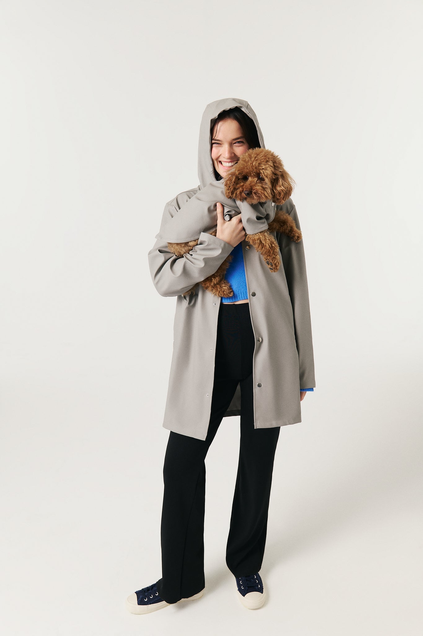 Dog Raincoat - Gray