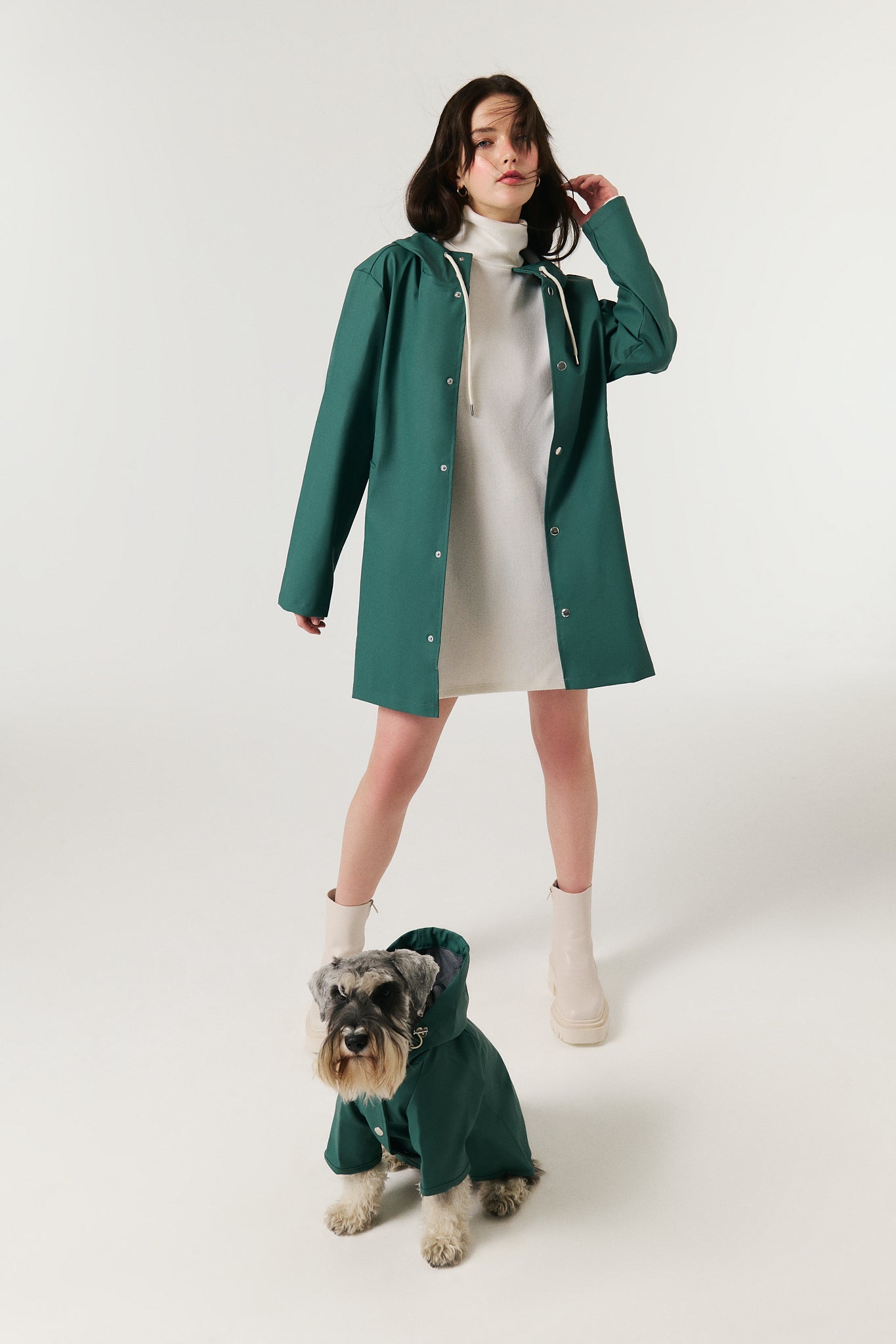 Unisex Yağmurluk - Olive Green