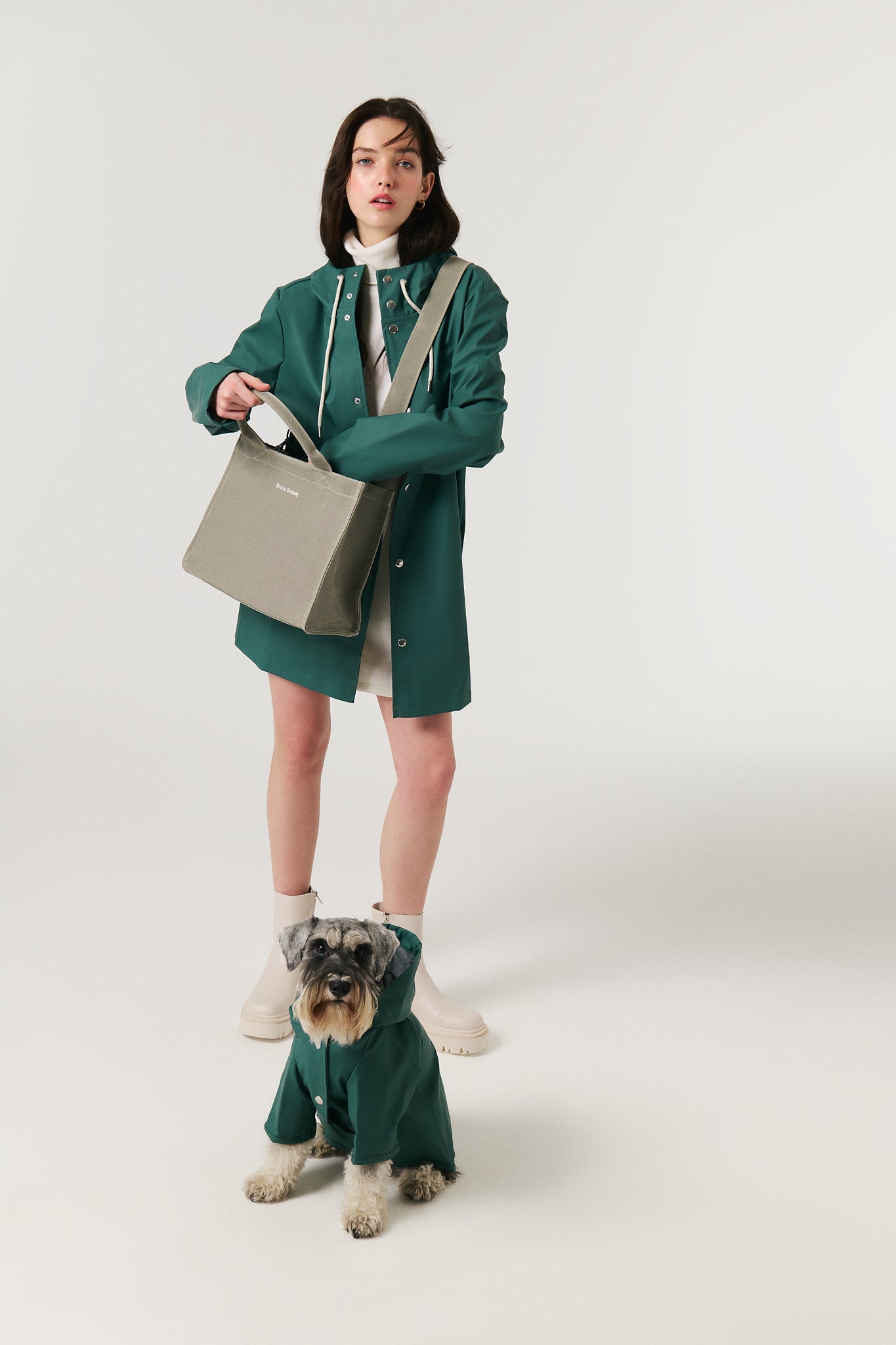 Unisex Yağmurluk - Olive Green