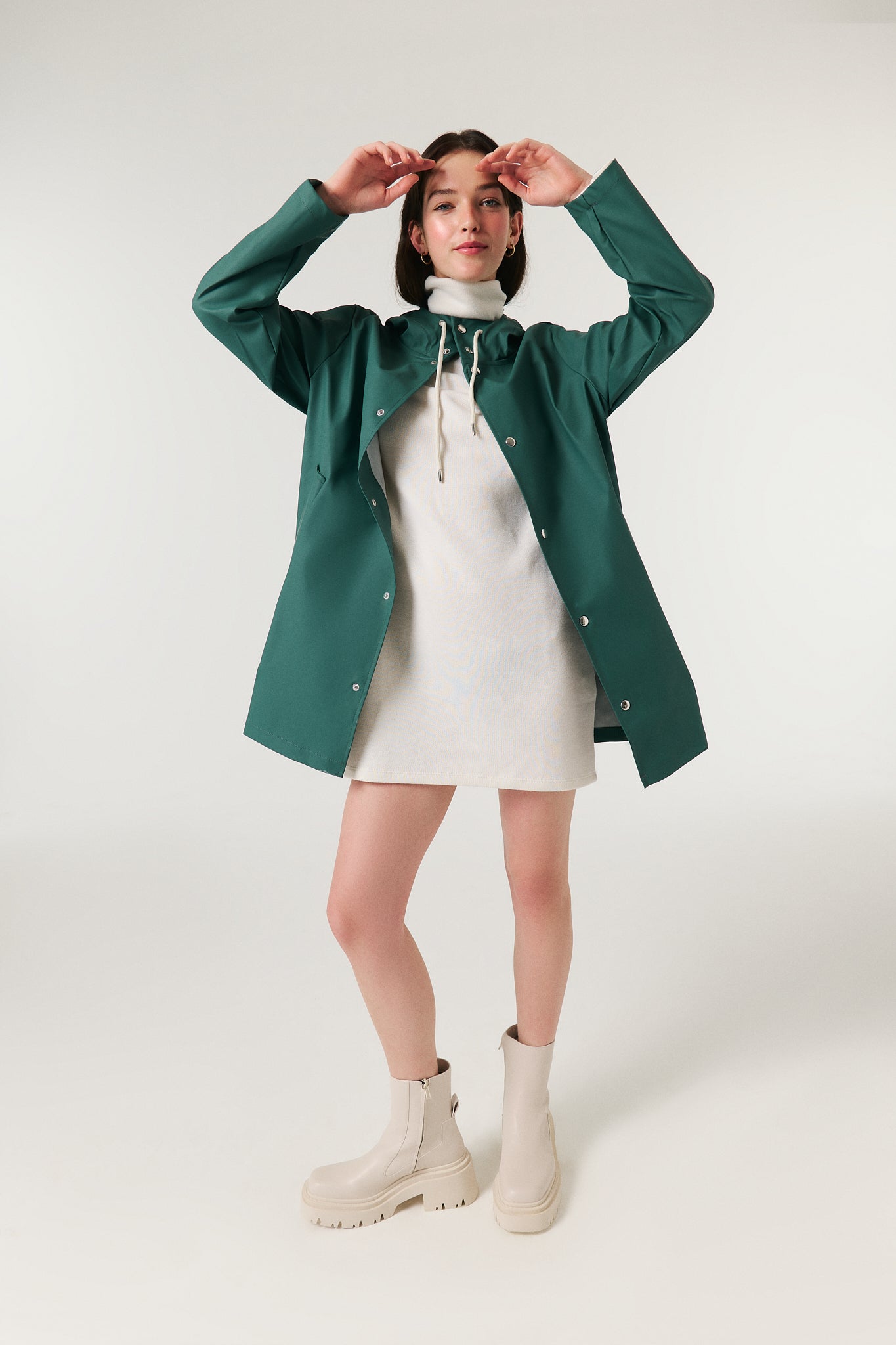 Unisex Yağmurluk - Olive Green