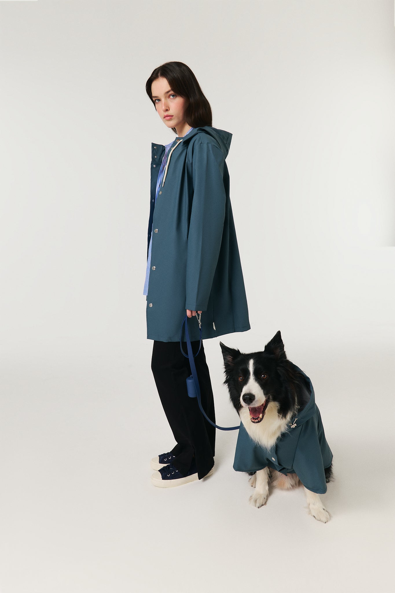 Dog Raincoat - Horizon Blue