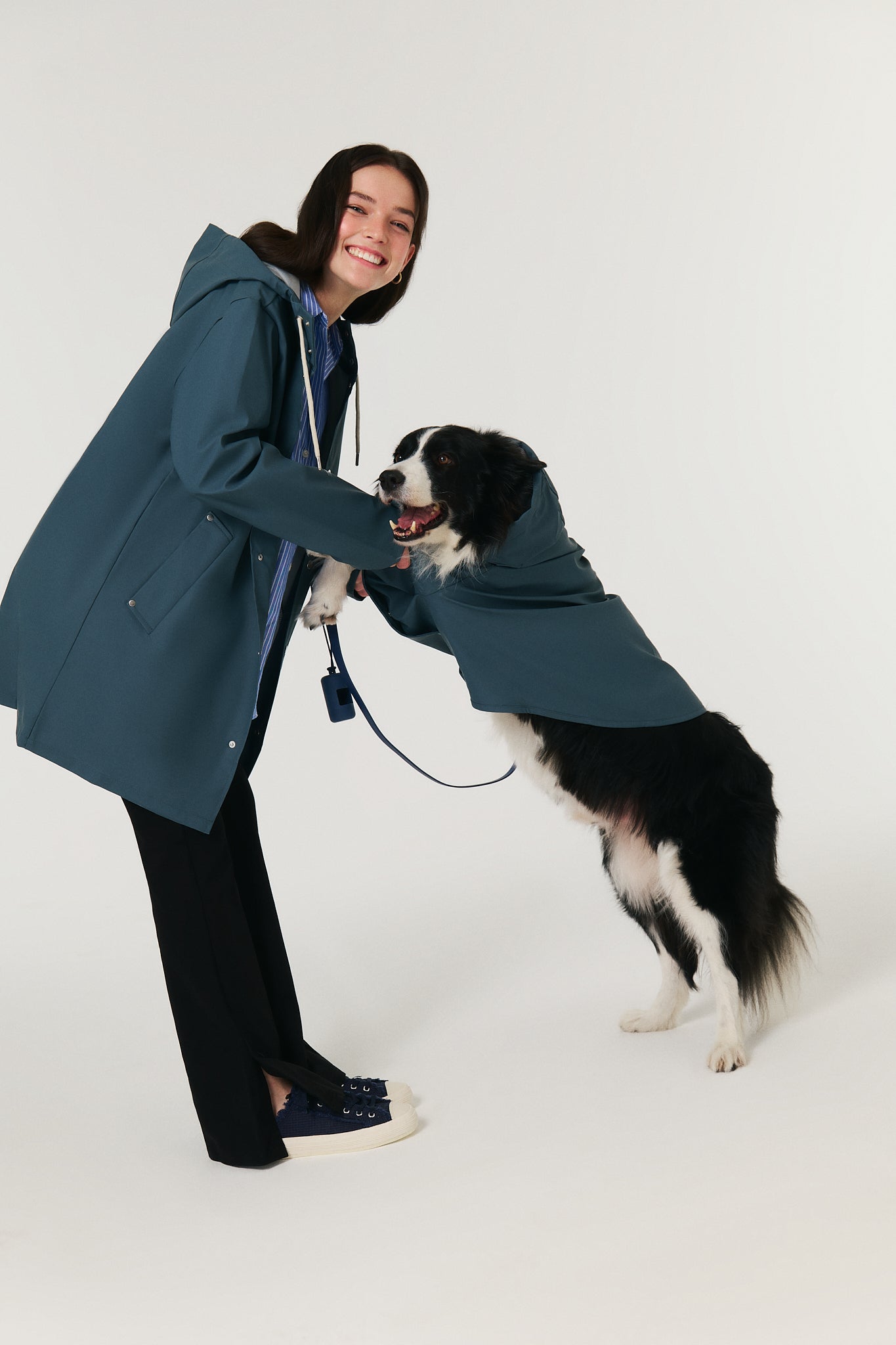 Dog Raincoat - Horizon Blue