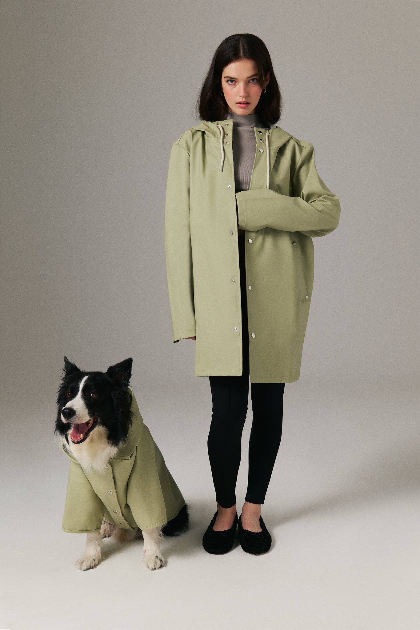 Unisex Raincoat - Pistachio Green
