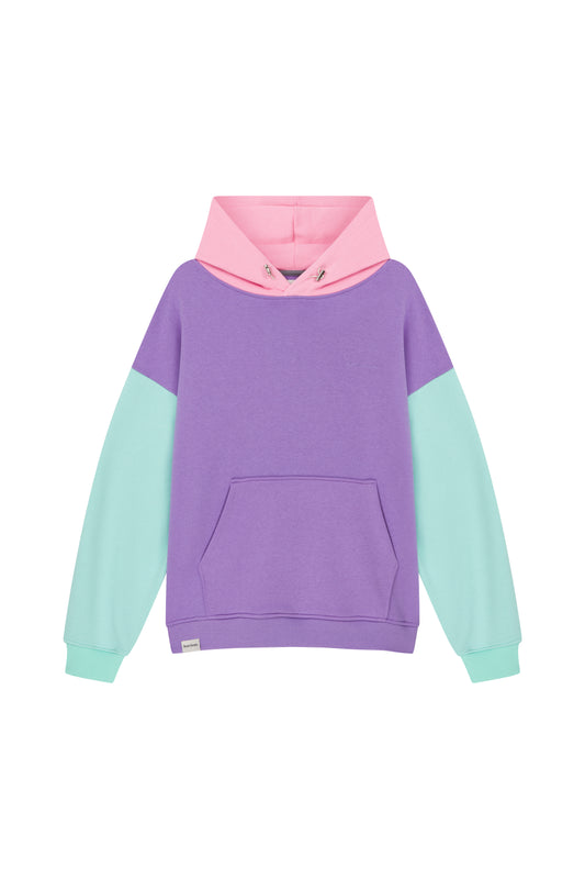 Kombin Hoodie - Lila/Mint/Bubblegum