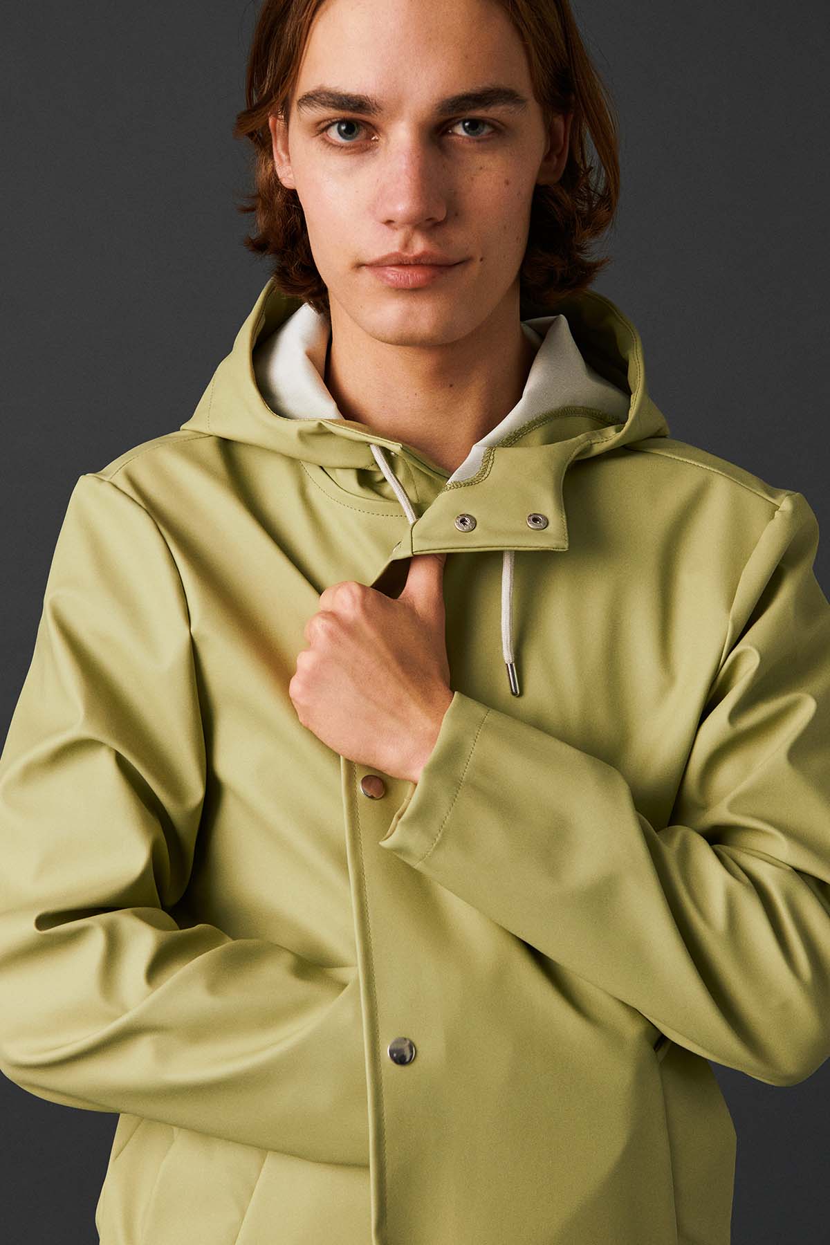 Unisex Lightweight Yağmurluk - Yosun Yeşili - Bruno Society