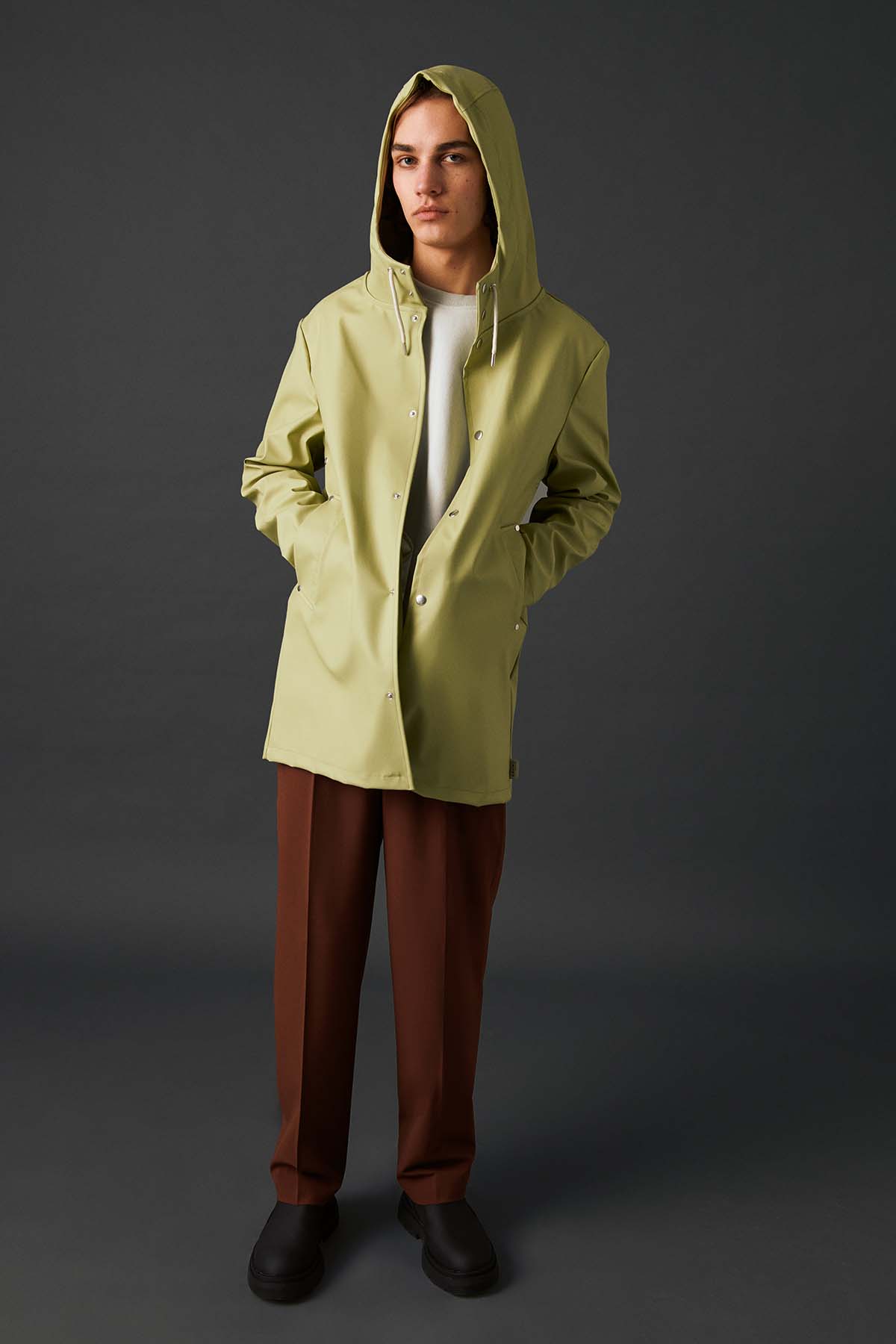 Unisex Lightweight Yağmurluk - Yosun Yeşili - Bruno Society