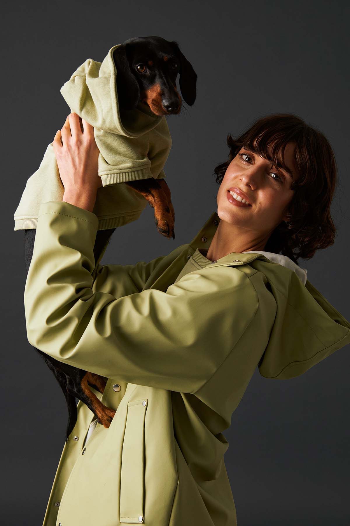 Unisex Lightweight Yağmurluk - Yosun Yeşili - Bruno Society