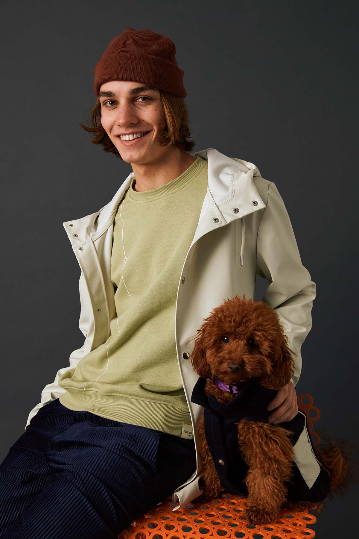 Unisex Lightweight Yağmurluk - Kar Beyazı - Bruno Society