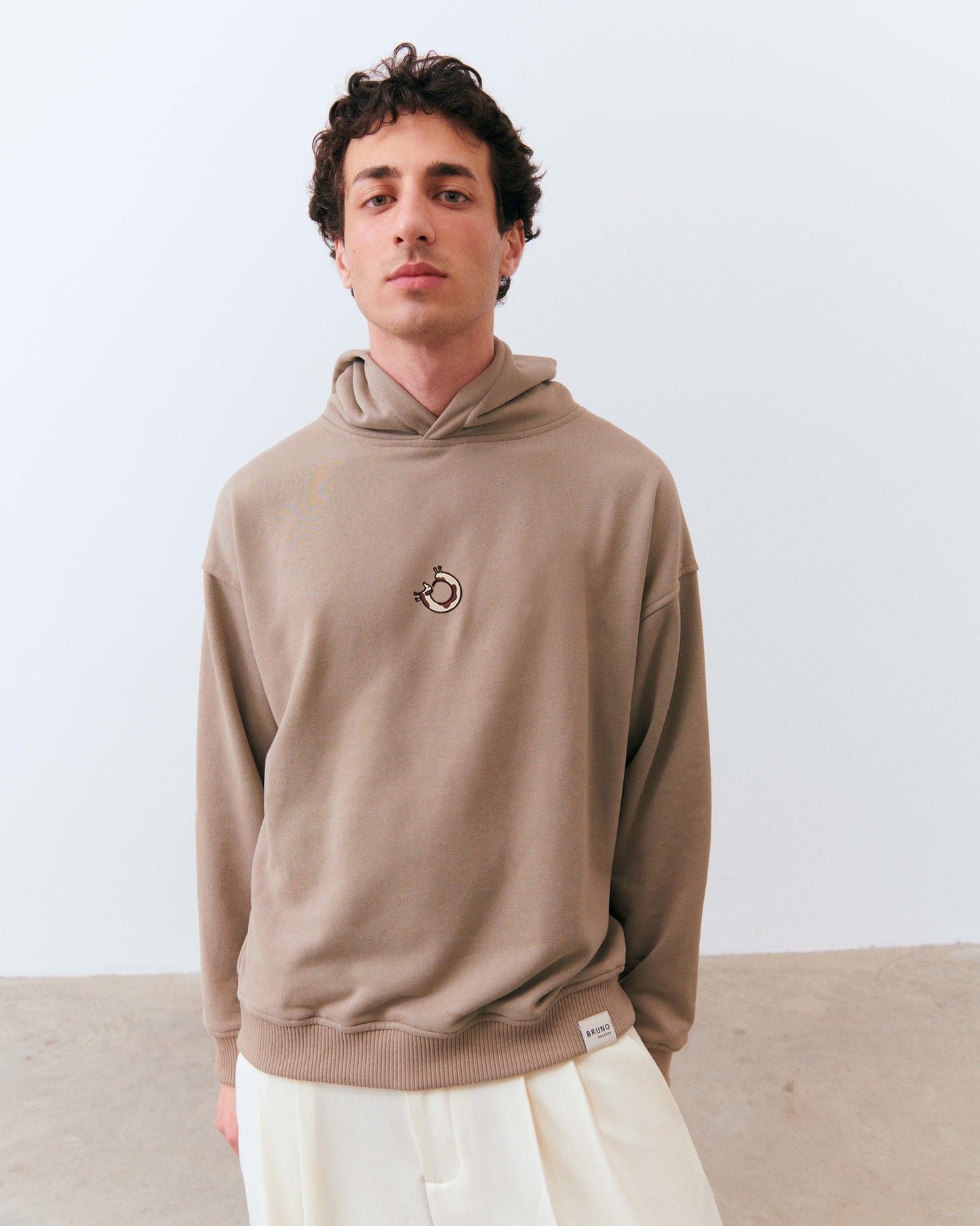 Unisex Dachshund Hoodie - Bej