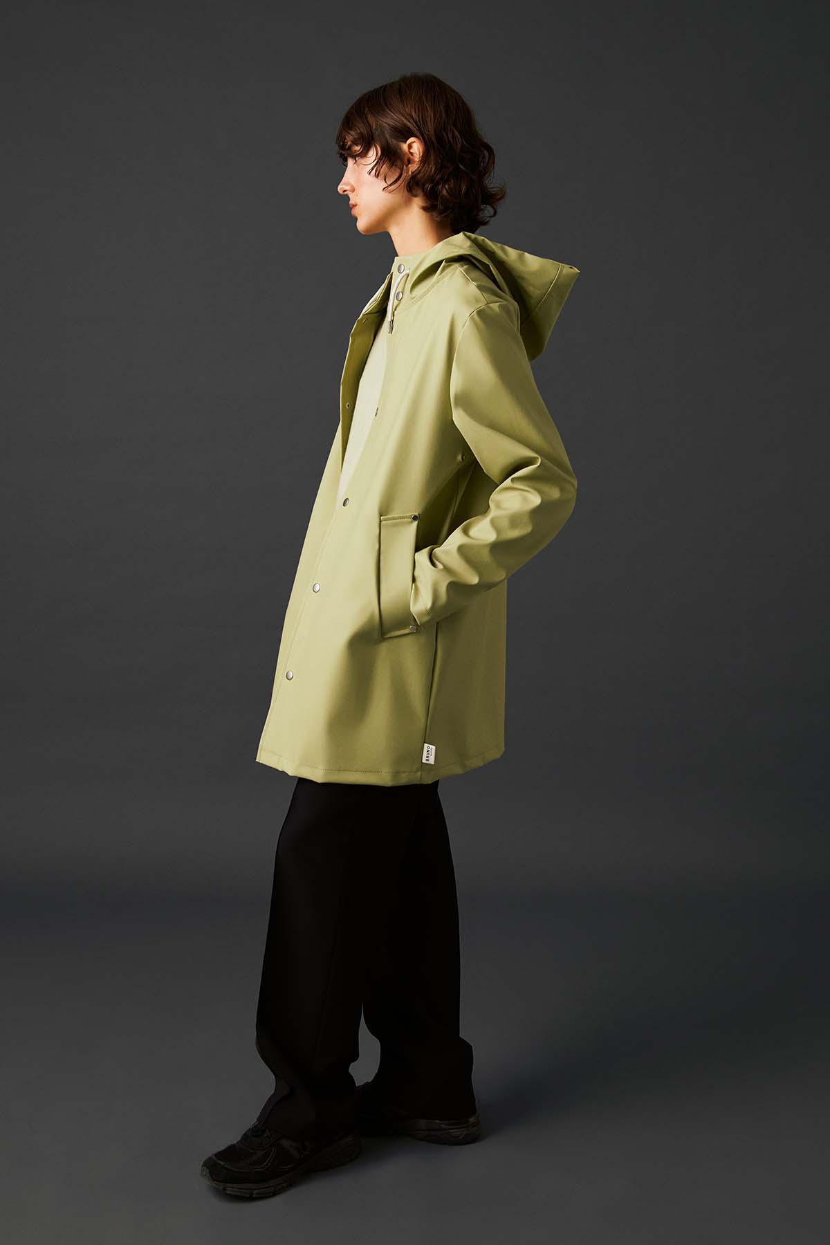 Unisex Lightweight Yağmurluk - Yosun Yeşili - Bruno Society
