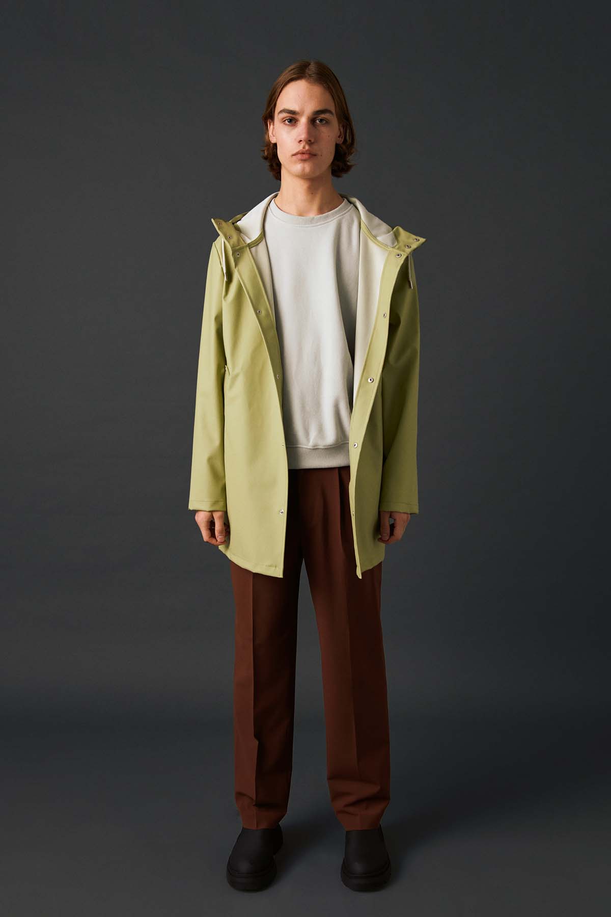 Unisex Lightweight Yağmurluk - Yosun Yeşili - Bruno Society