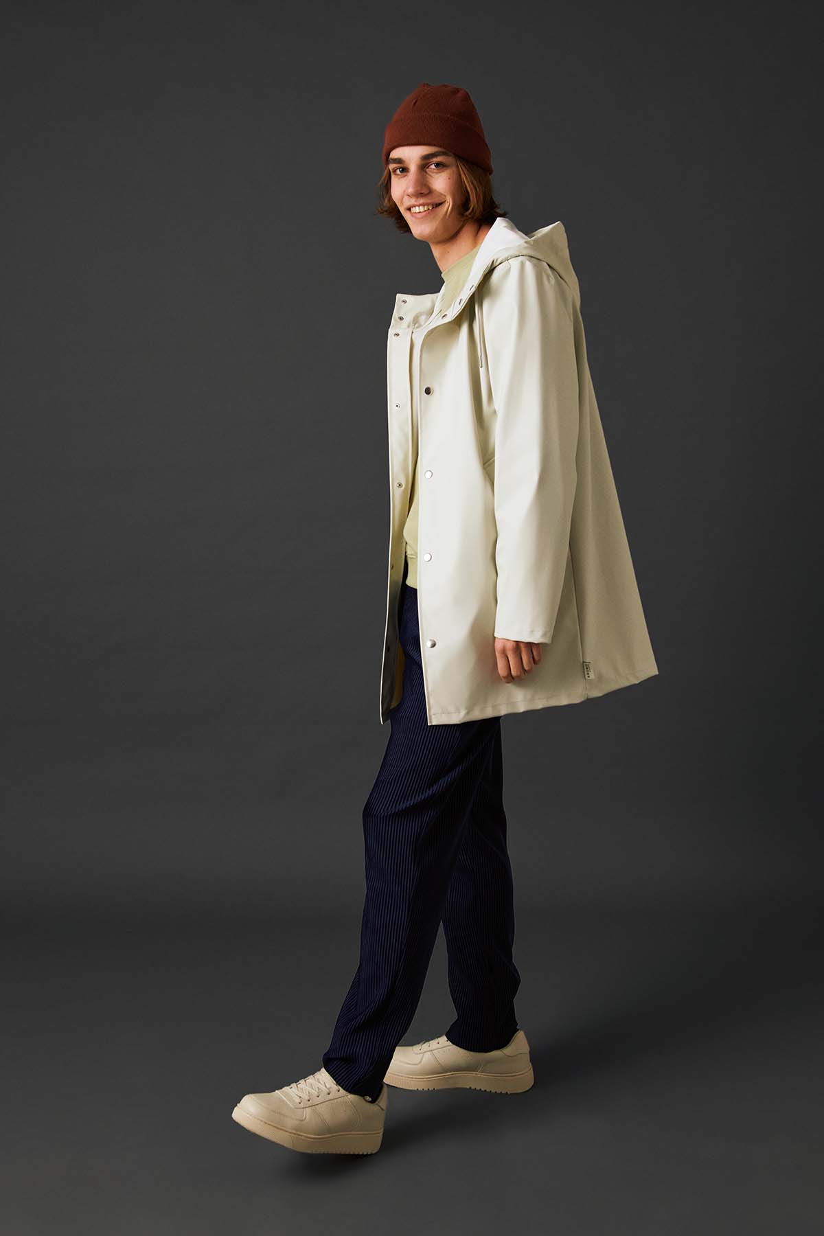 Unisex Lightweight Yağmurluk - Kar Beyazı - Bruno Society