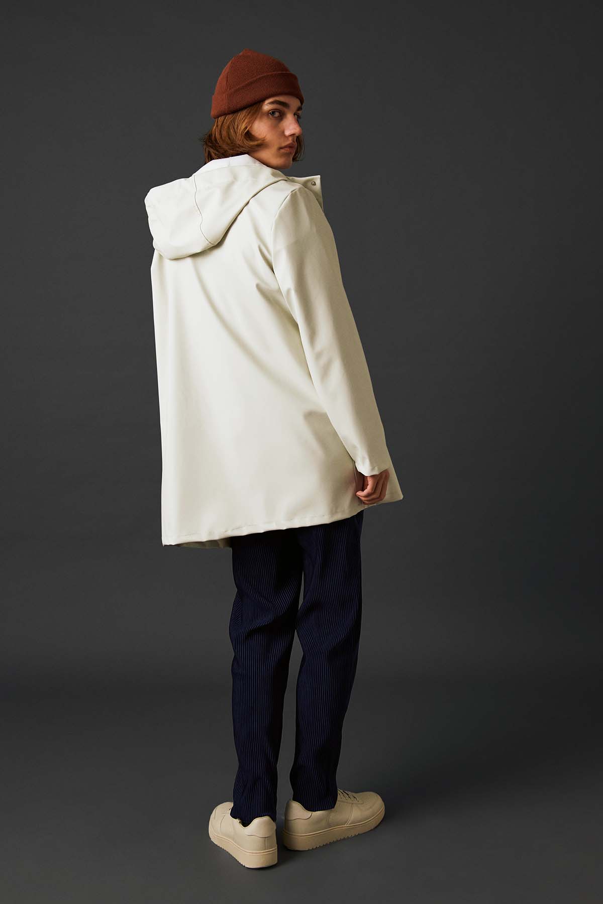 Unisex Lightweight Yağmurluk - Kar Beyazı - Bruno Society