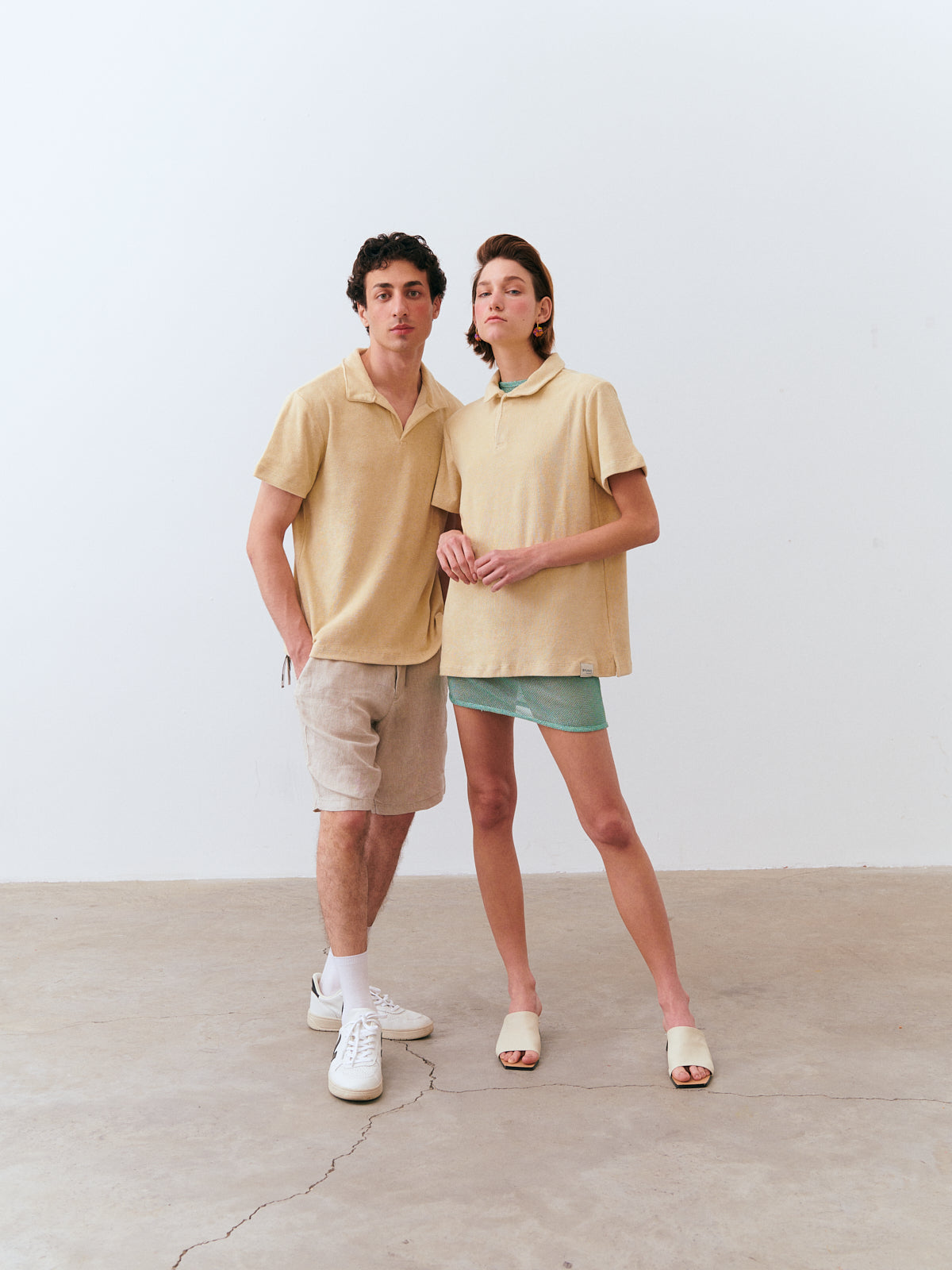 Towel Tee - Beige