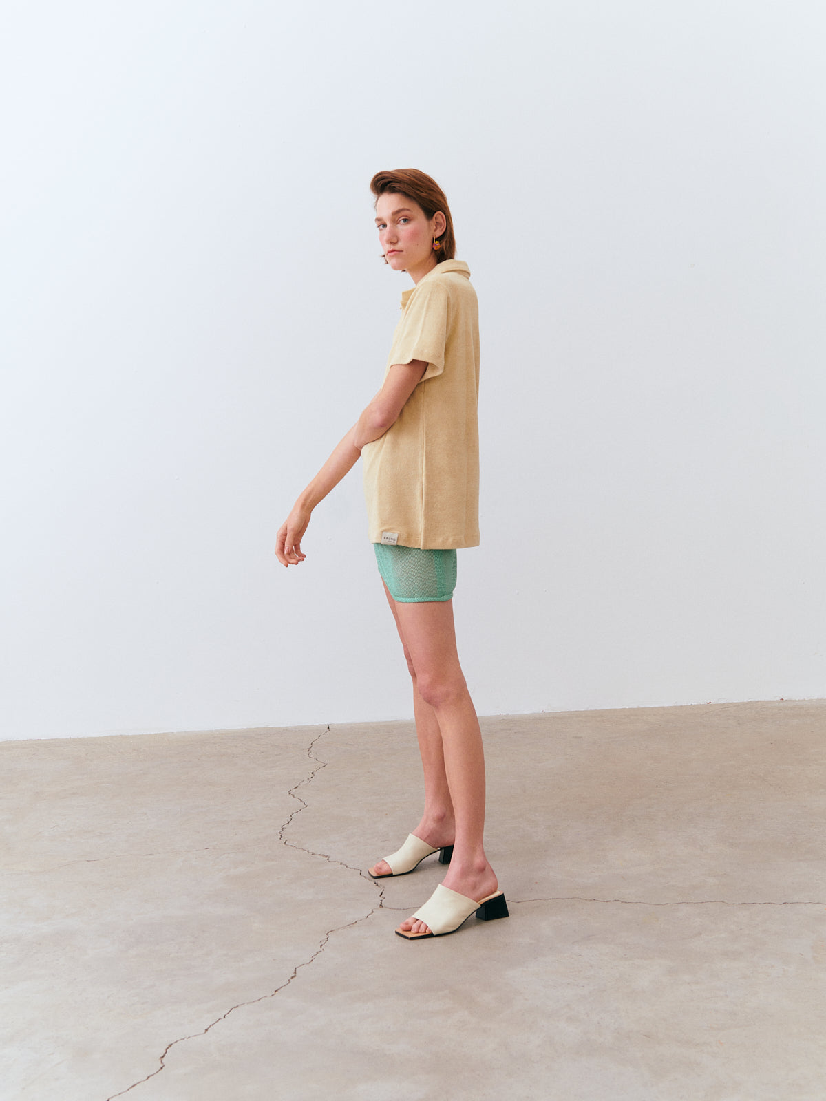 Towel Tee - Beige