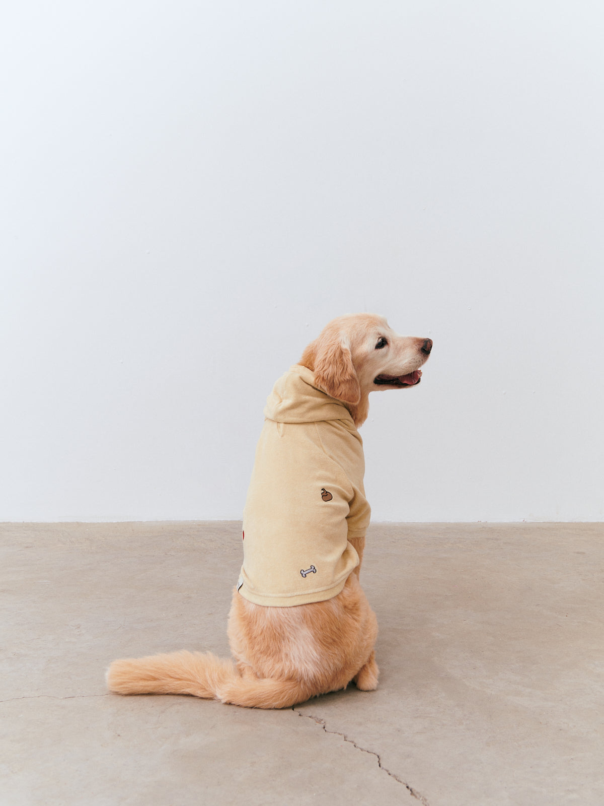 Organic Towel Hoodie - Beige