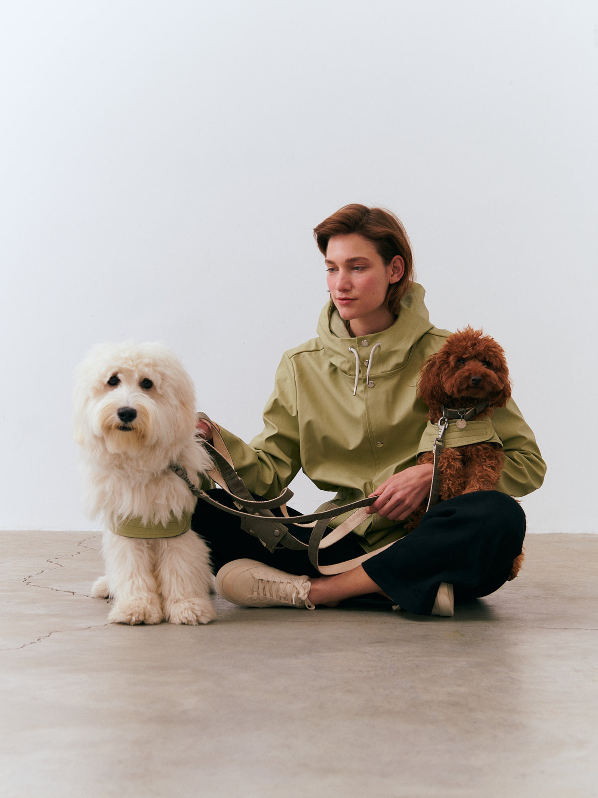 Strapped Raincoat - Pistachio Green