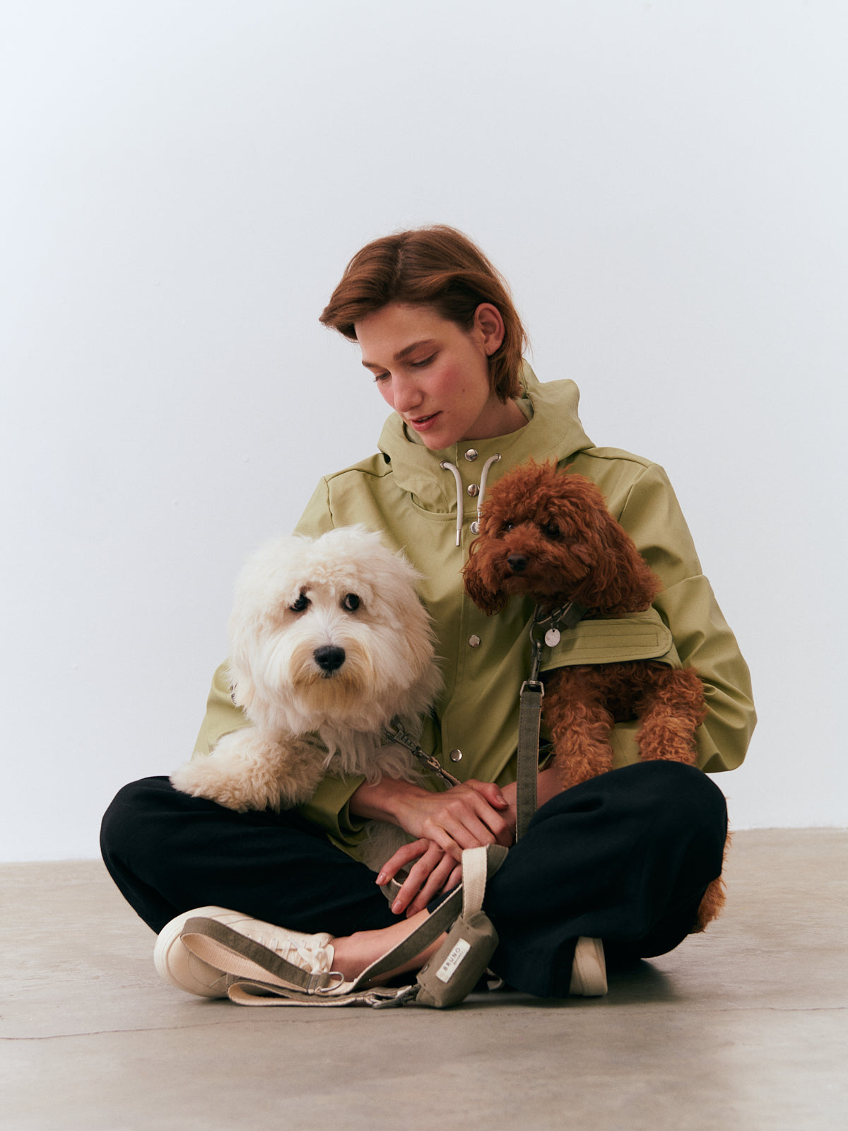 Strapped Raincoat - Pistachio Green