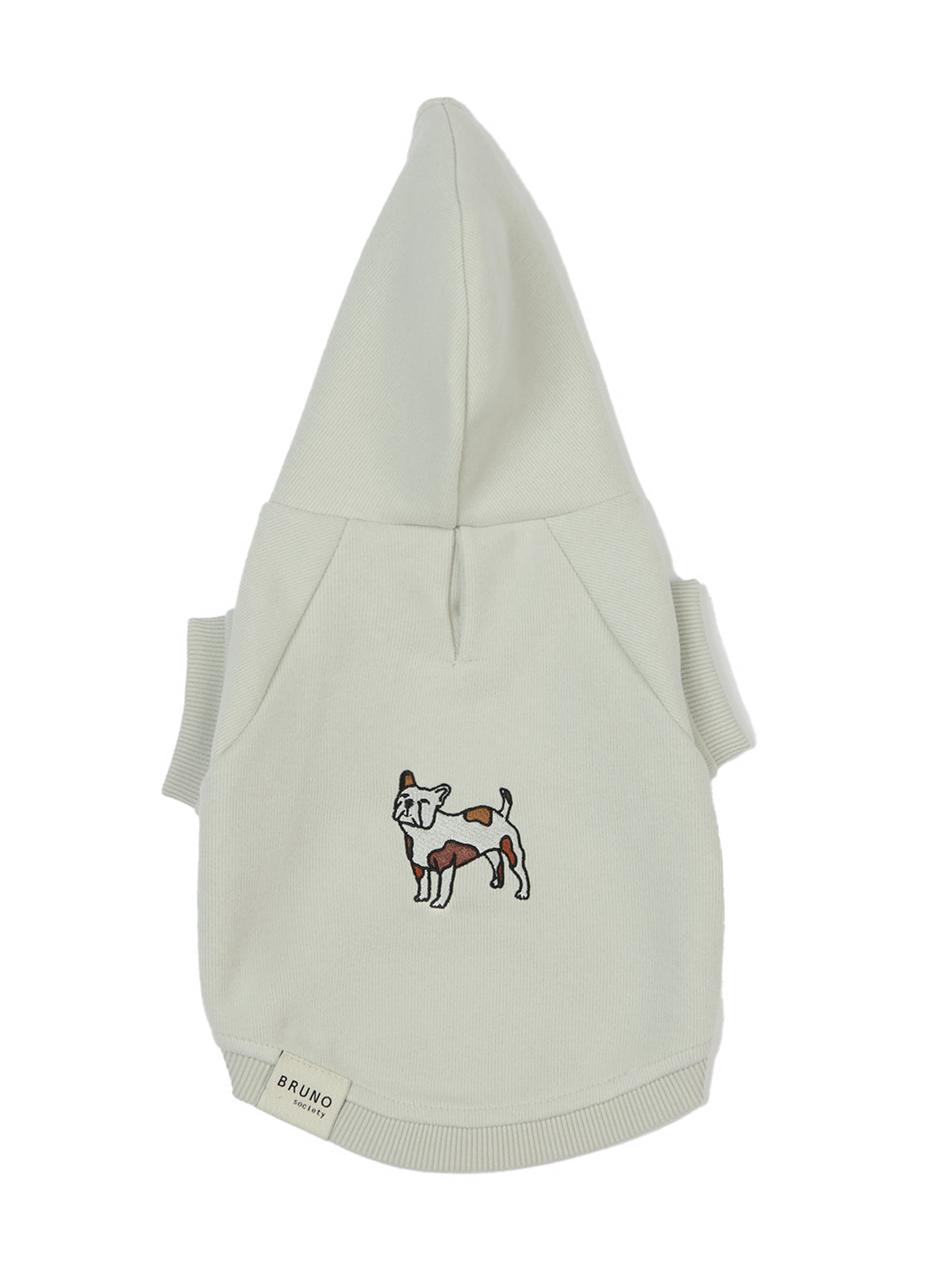 Bulldog Köpek Hoodie - Gri