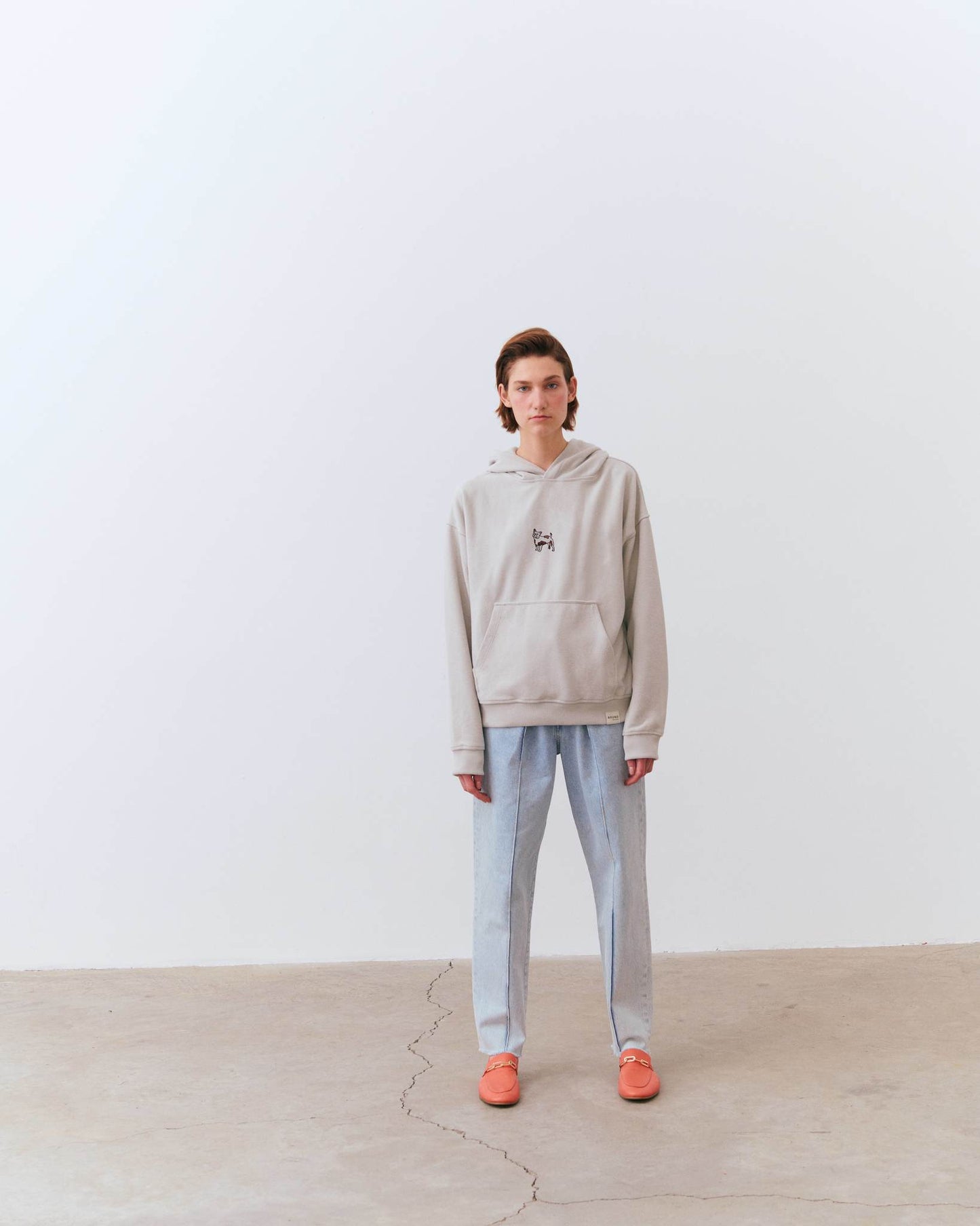 Bulldog Hoodie -Gray