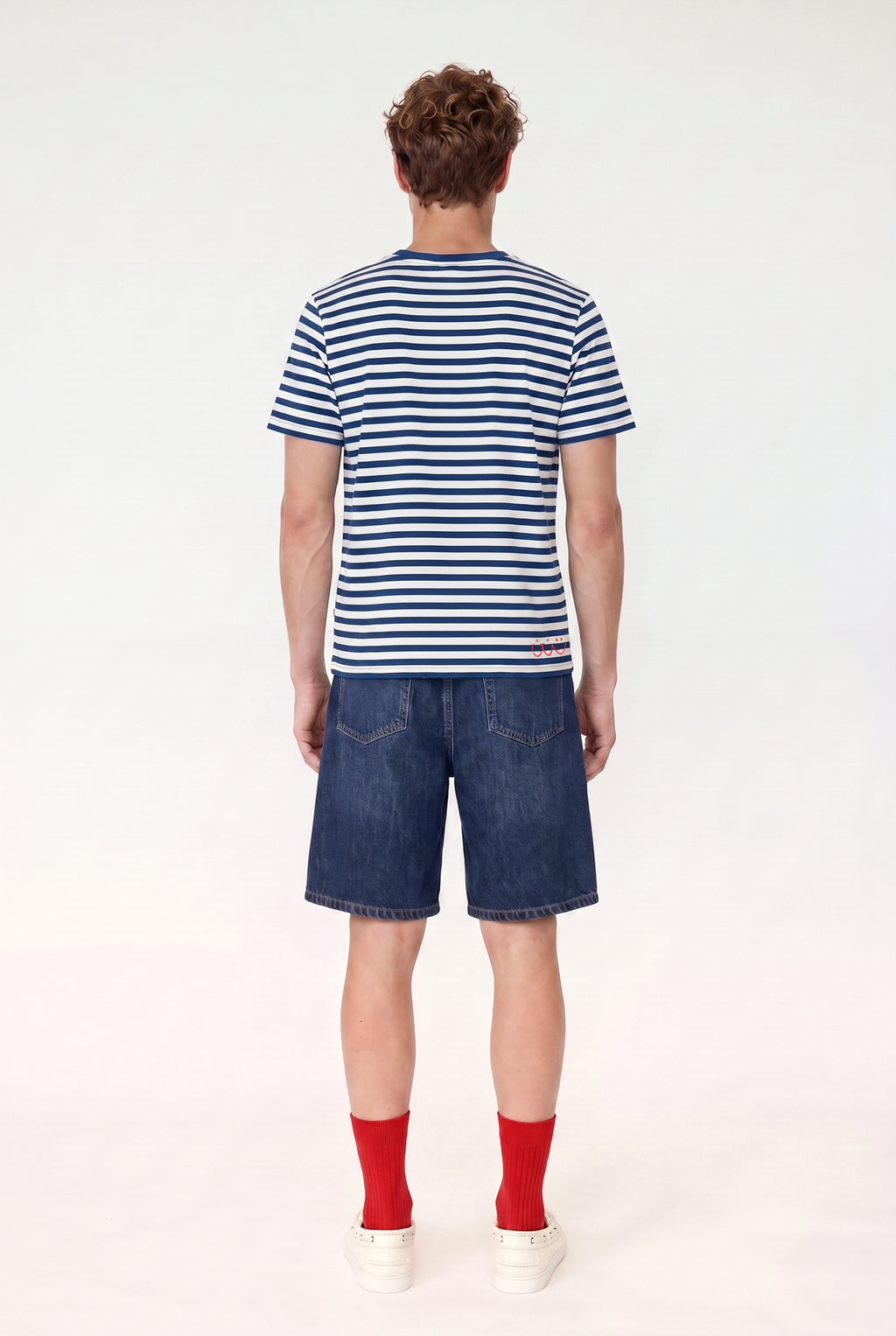 Pool Side - Çizgili Jersey Tişört - Unisex