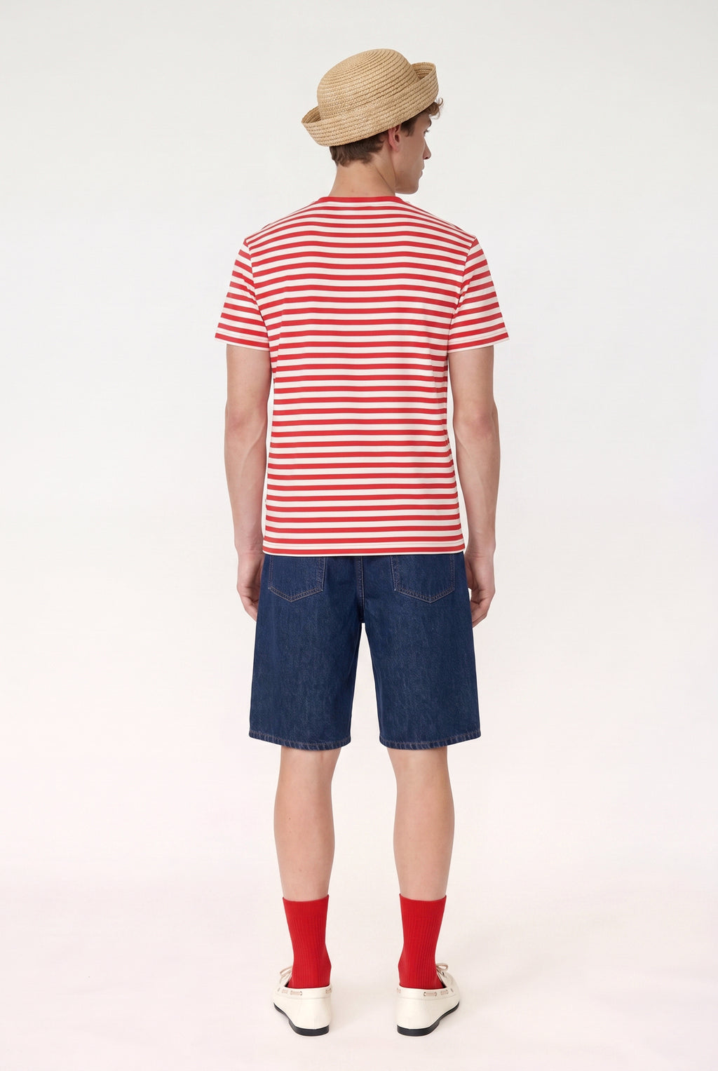 Slow Summer Sands - Çizgili Jersey Tişört - Unisex
