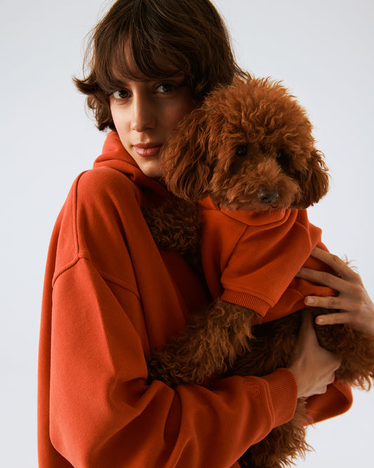 Kombin Hoodie - Açık Kırmızı