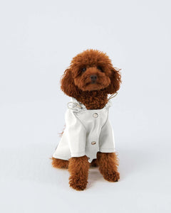 Bruno Signature Köpek Yağmurluk - Ivory White