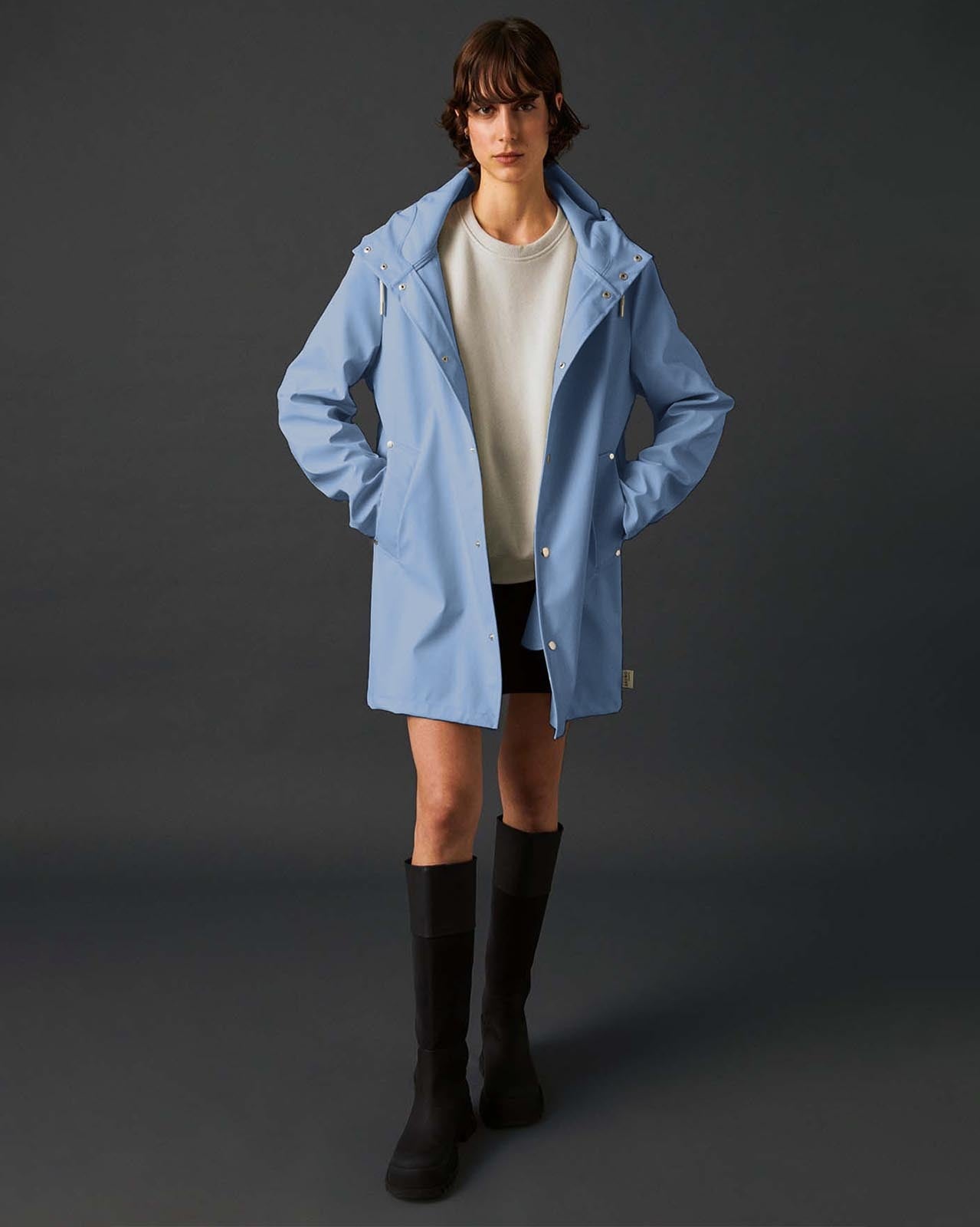 Bruno Signature Unisex Yağmurluk - Cloud Blue