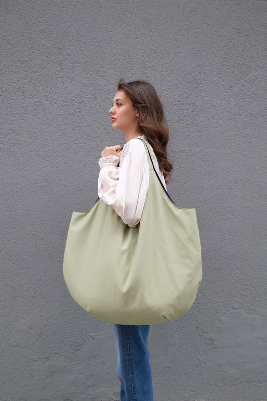 Oversize Market Bag - Matcha Green