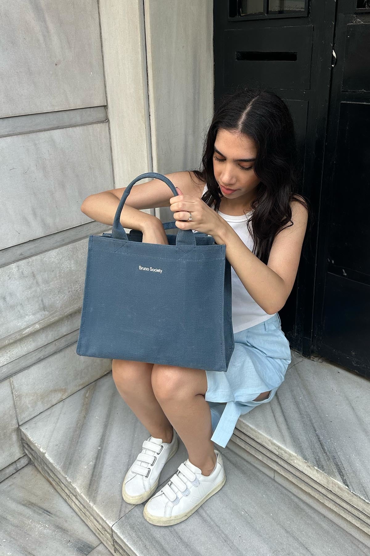 Tote Çanta - Ocean Blue - Bruno Society