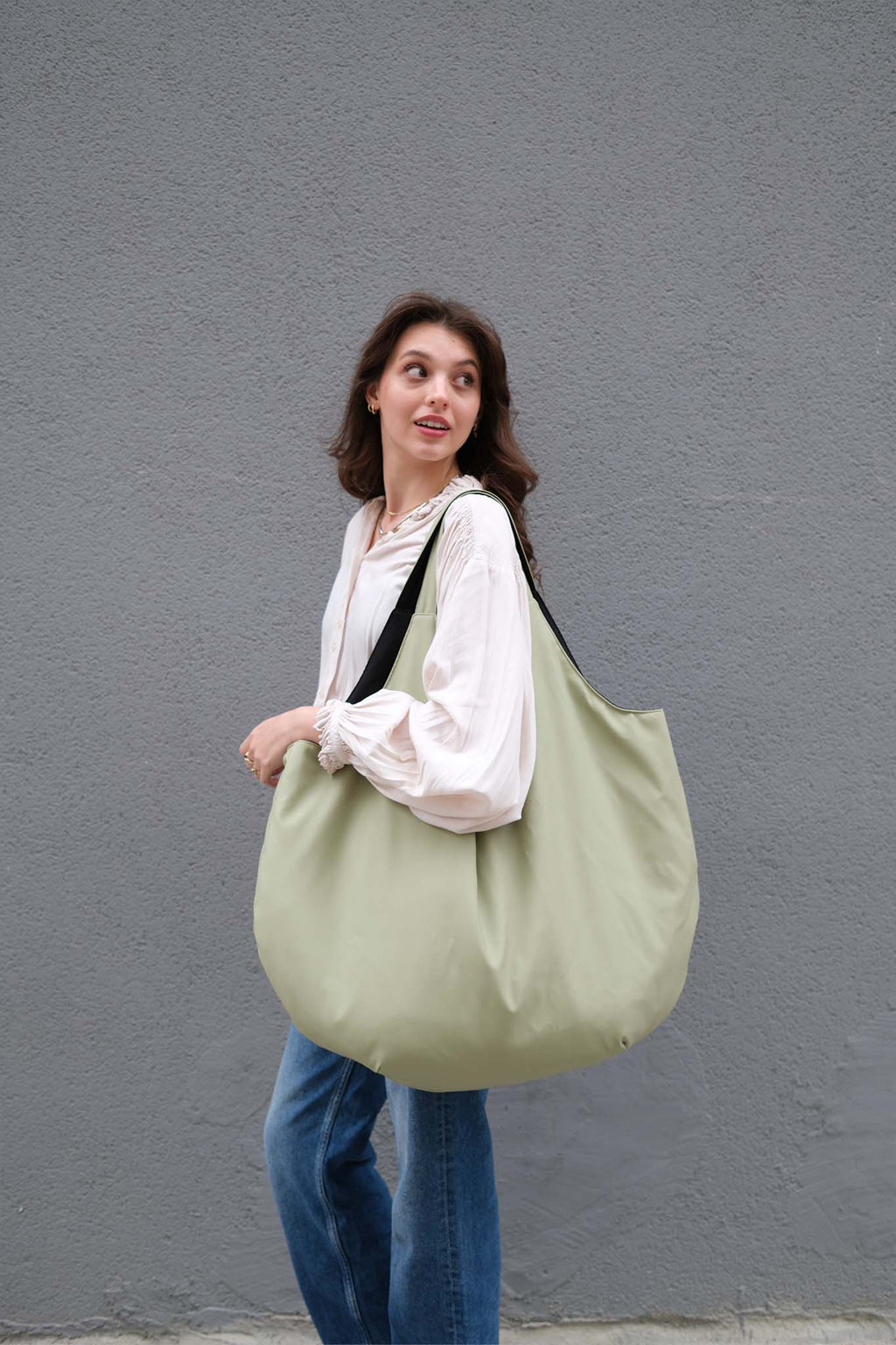 Oversize Market Bag - Matcha Green