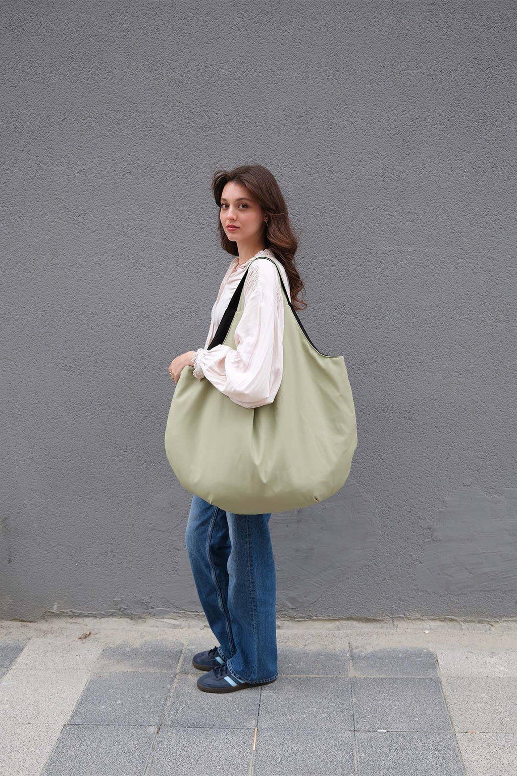 Oversize Market Bag - Matcha Green
