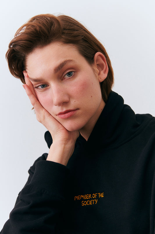 Unisex Society Hoodie - Siyah