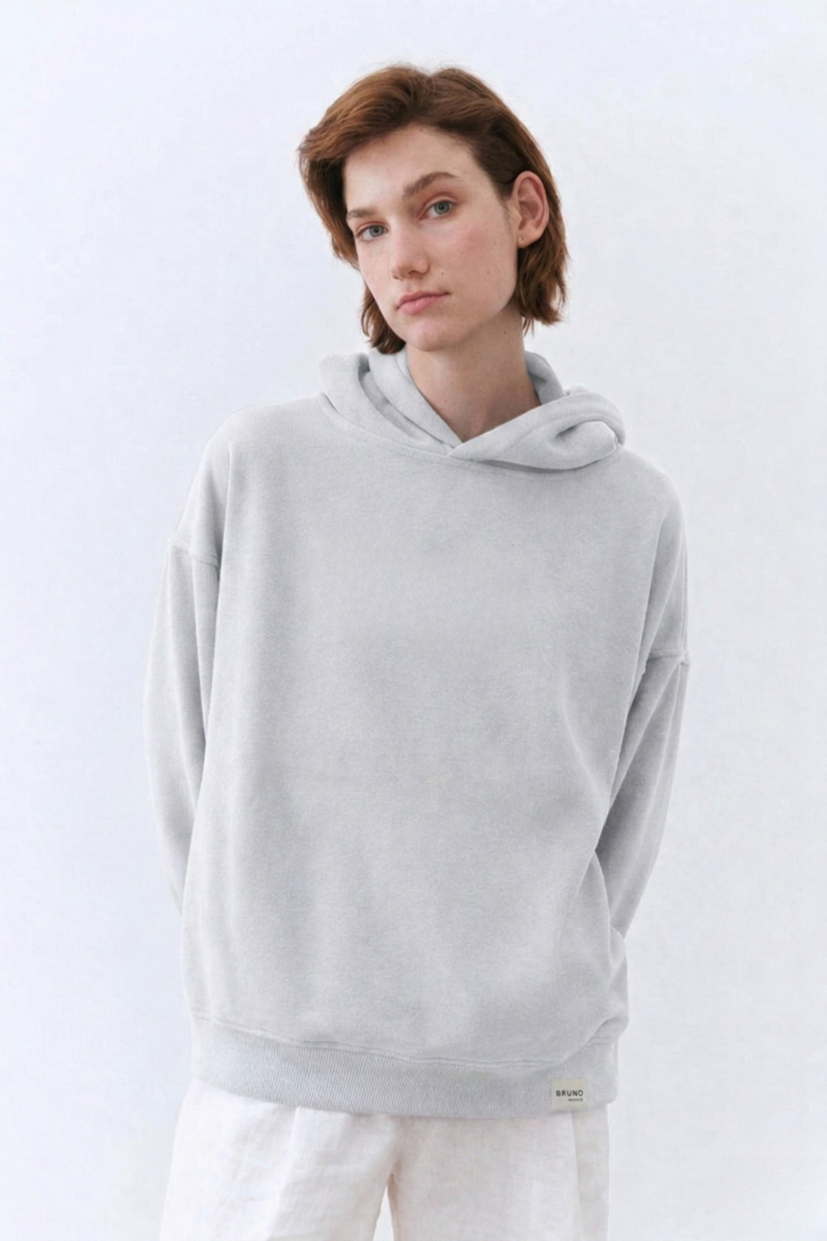 Bruno Cloud Unisex Hoodie - Stone Gray