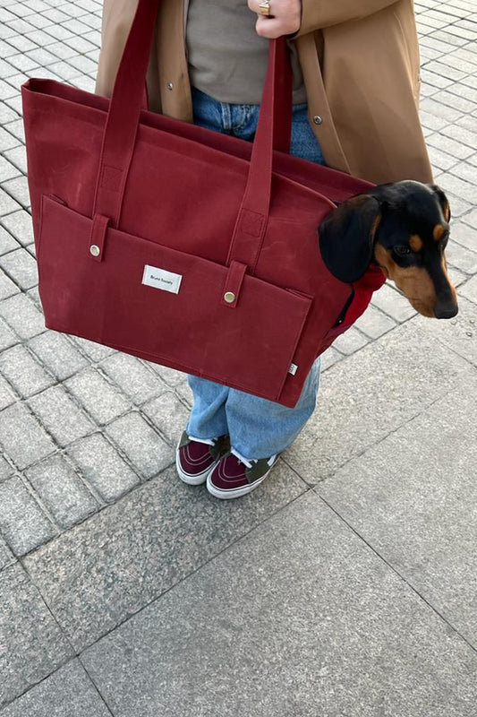 Carrier Bag - Burgundy